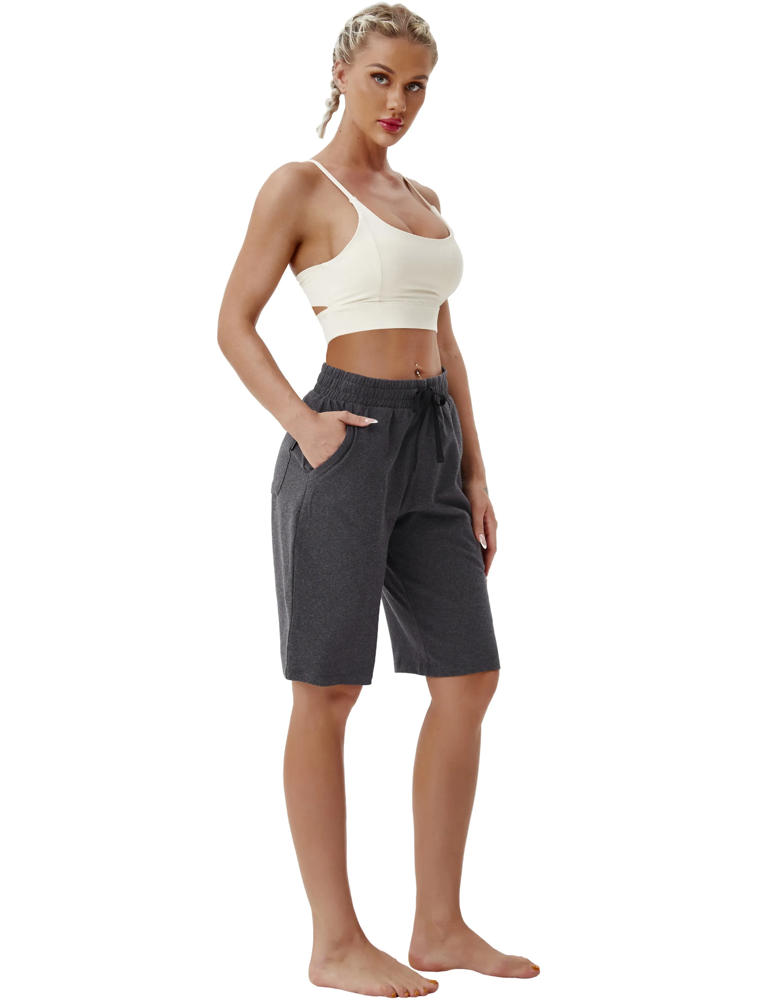 10" Joggers Shorts heathercharcoal_Pilates