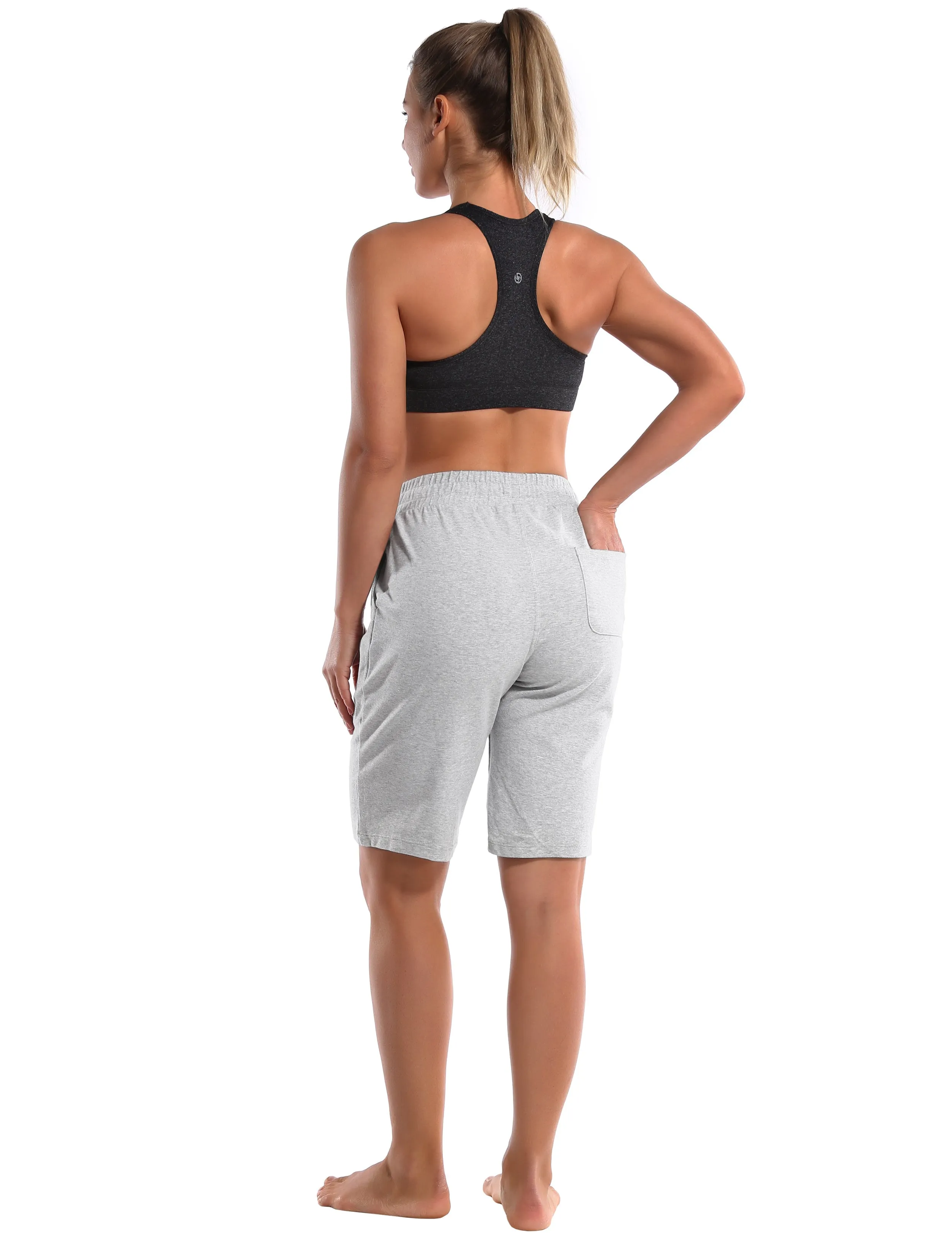 10" Joggers Shorts heathergray_Pilates
