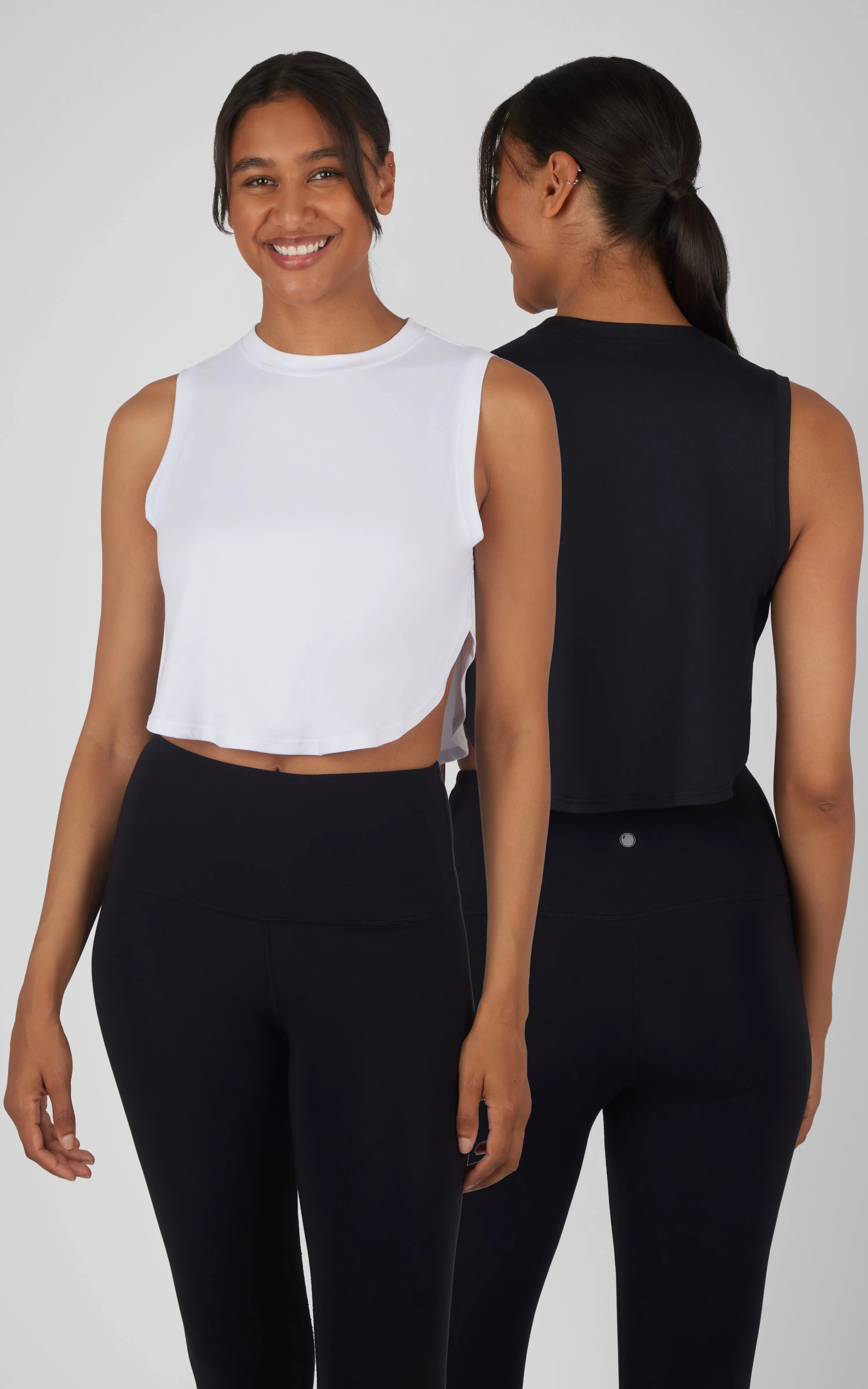 2 PK Super Soft Side Slit Convertible Tank