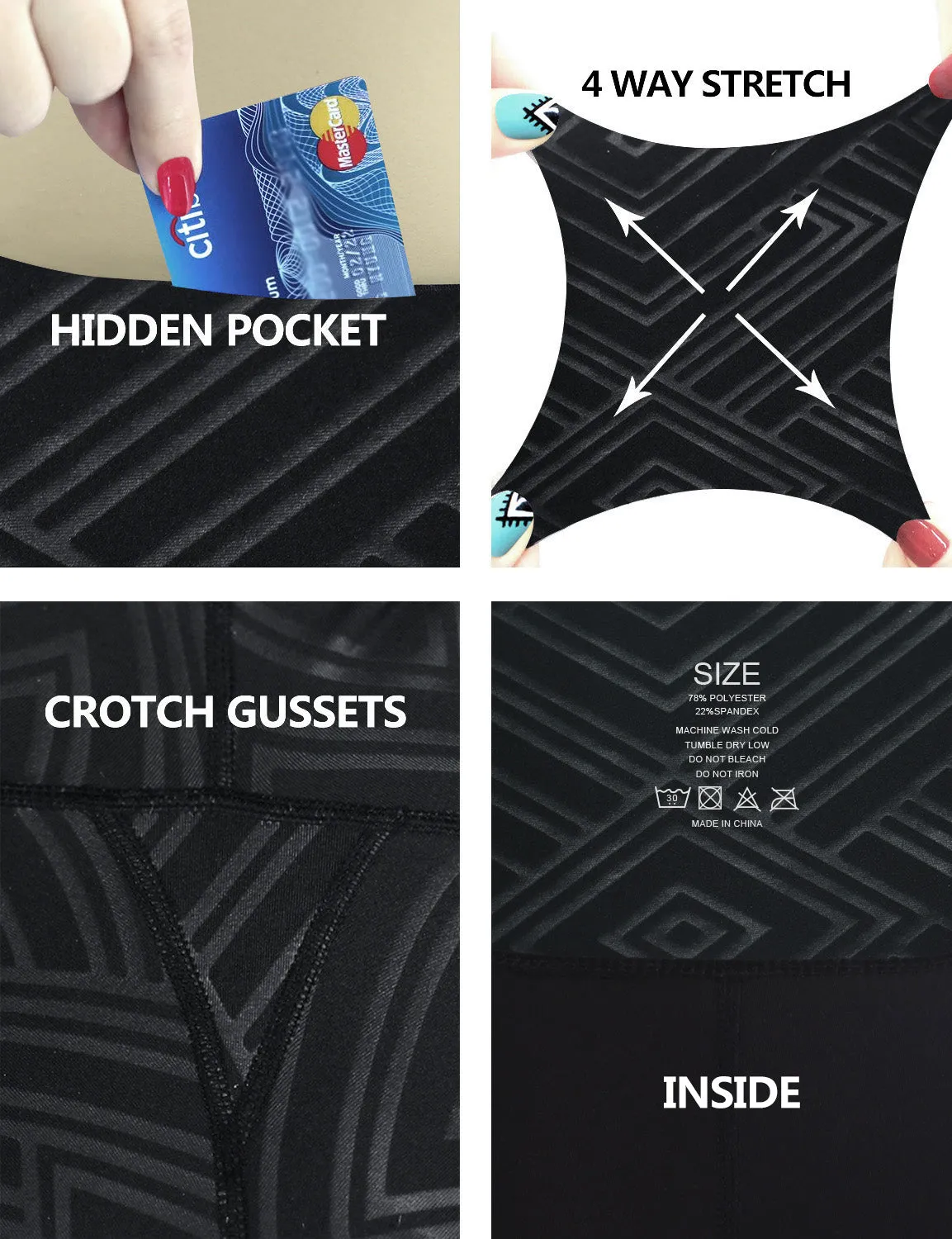 22" inseam 3D Printed Gym Pants DIAMOND_Gym