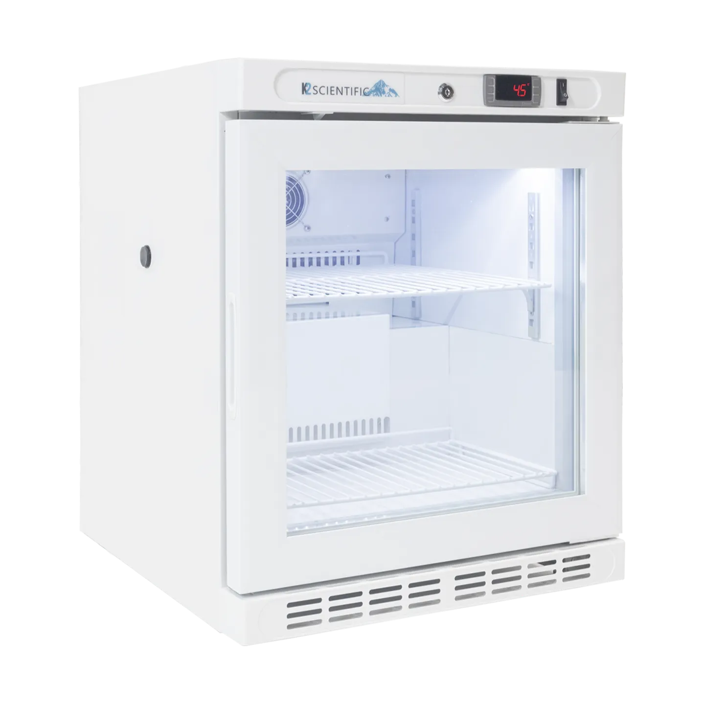 2.5 Cu. Ft. Bench-top Glass Door Lab Refrigerator