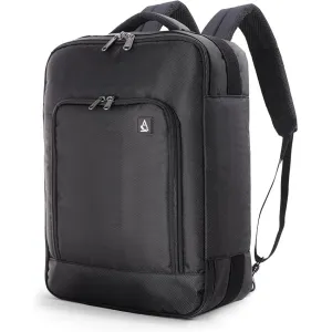 AEROLITE British Airways Max (40x30x15cm) New and Improved 2025, Max Size For BA, KLM, Air France, Approved For EasyJet, Virgin Atlantic Under Seat Flight Backpack, Black