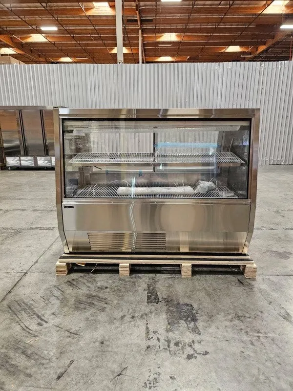 ALKCOOL 72" wide Stainless Steel REFRIGERATED MEAT Deli Case display refrigerator