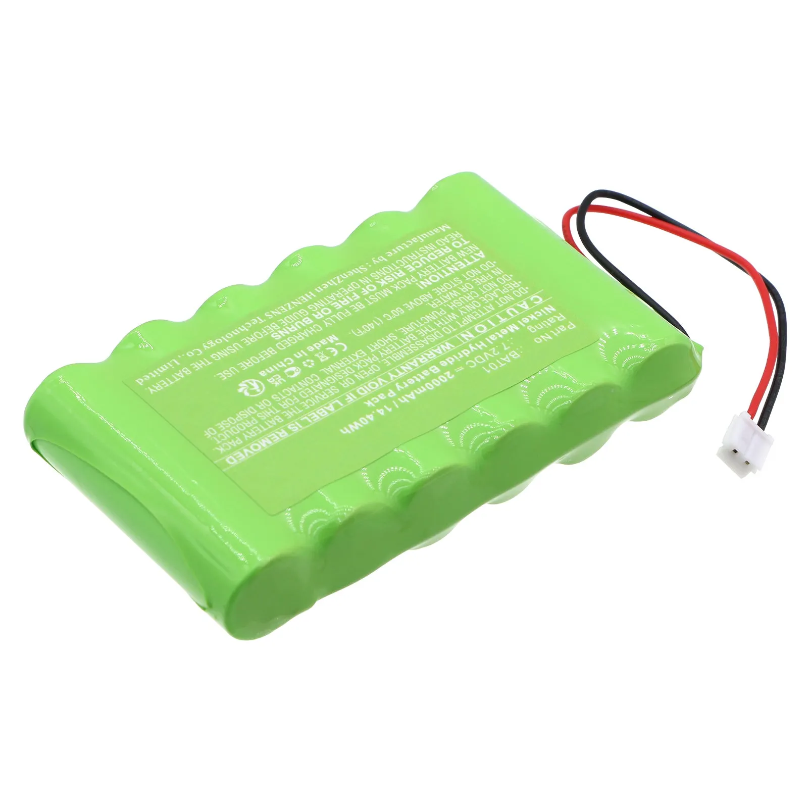 Batteries N Accessories BNA-WB-H18727 Alarm System Battery - Ni-MH, 7.2V, 2000mAh, Ultra High Capacity - Replacement for Scantronic BAT01 Battery