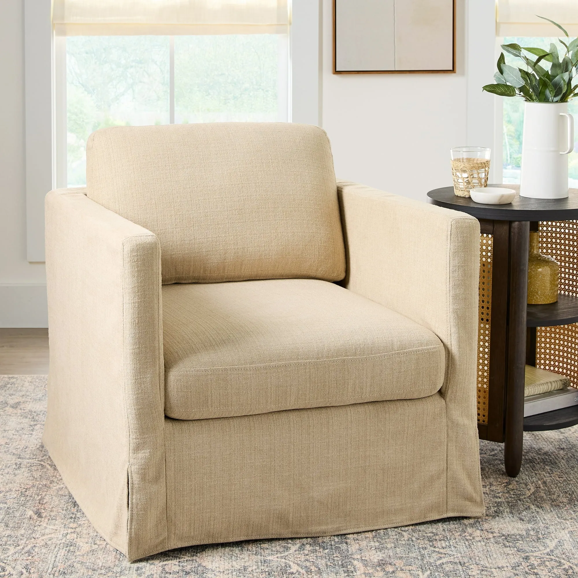 Better Homes & Gardens DJ4427006473001 Adult Waylen Accent Chair, Wheat