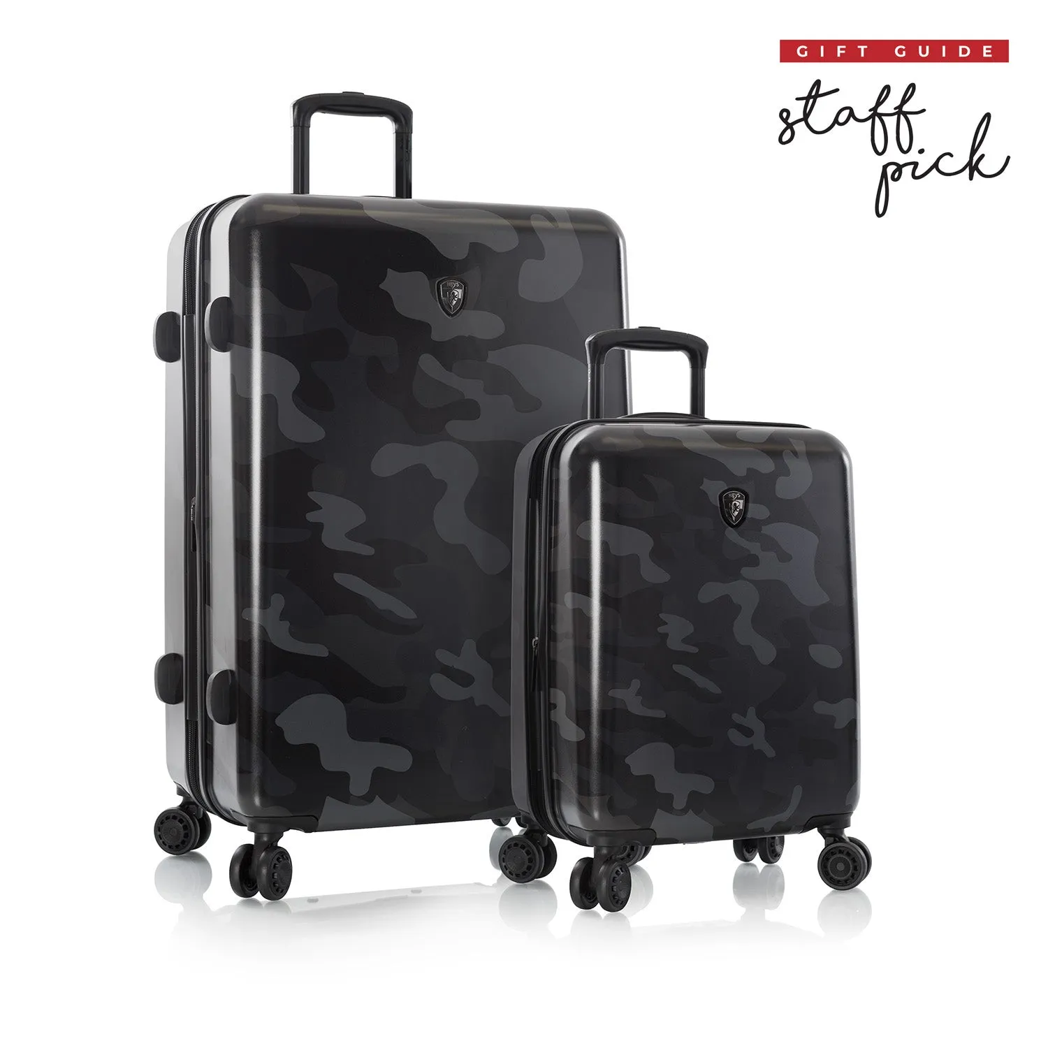 Black Camo Fashion Spinner™ 2 Piece Luggage Set (21"/30")