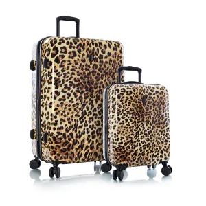Brown Leopard Fashion Spinner™ 2 Piece Luggage Set (21"/30")