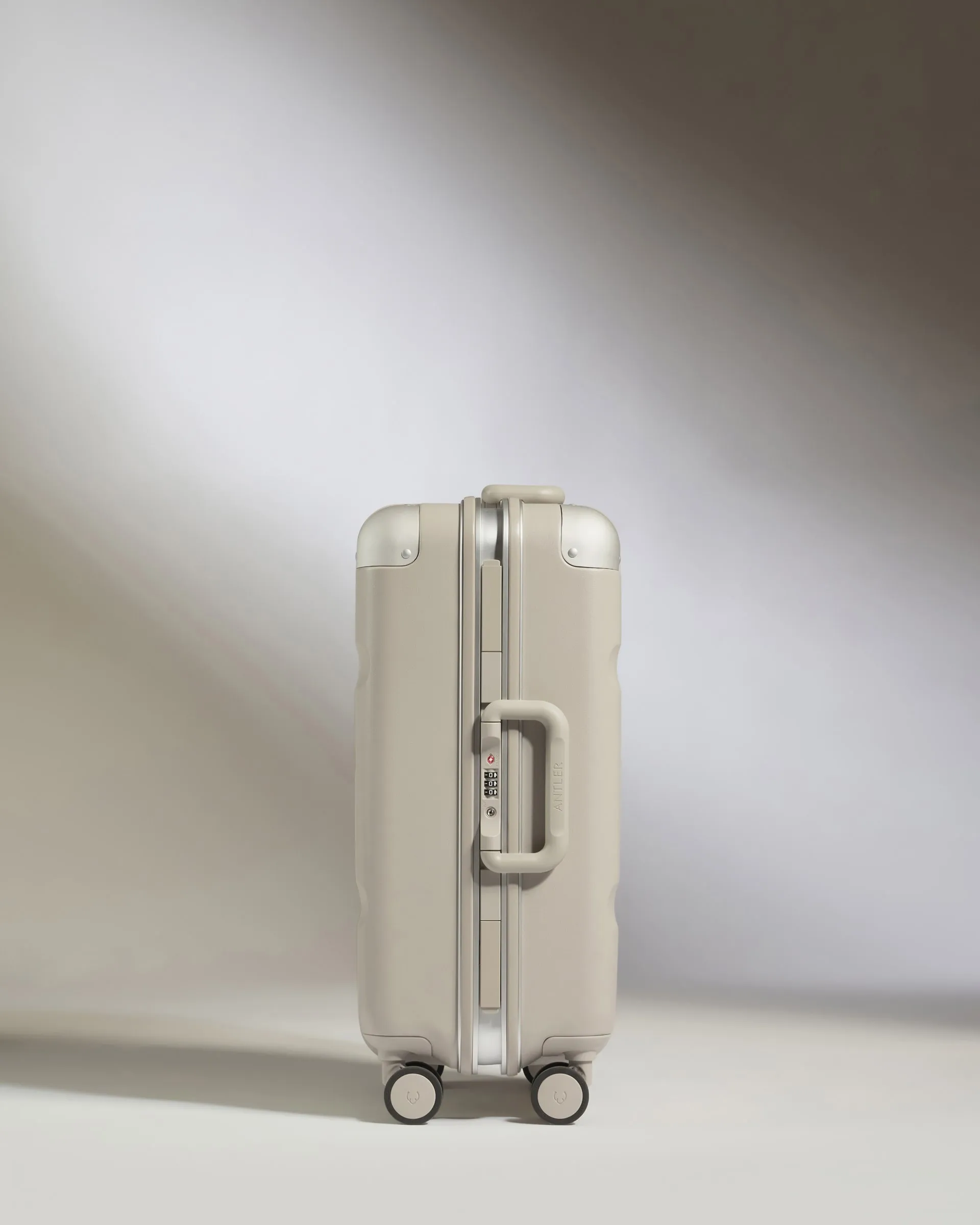 Carry-On Luggage in Sandstone - Heritage Stripe