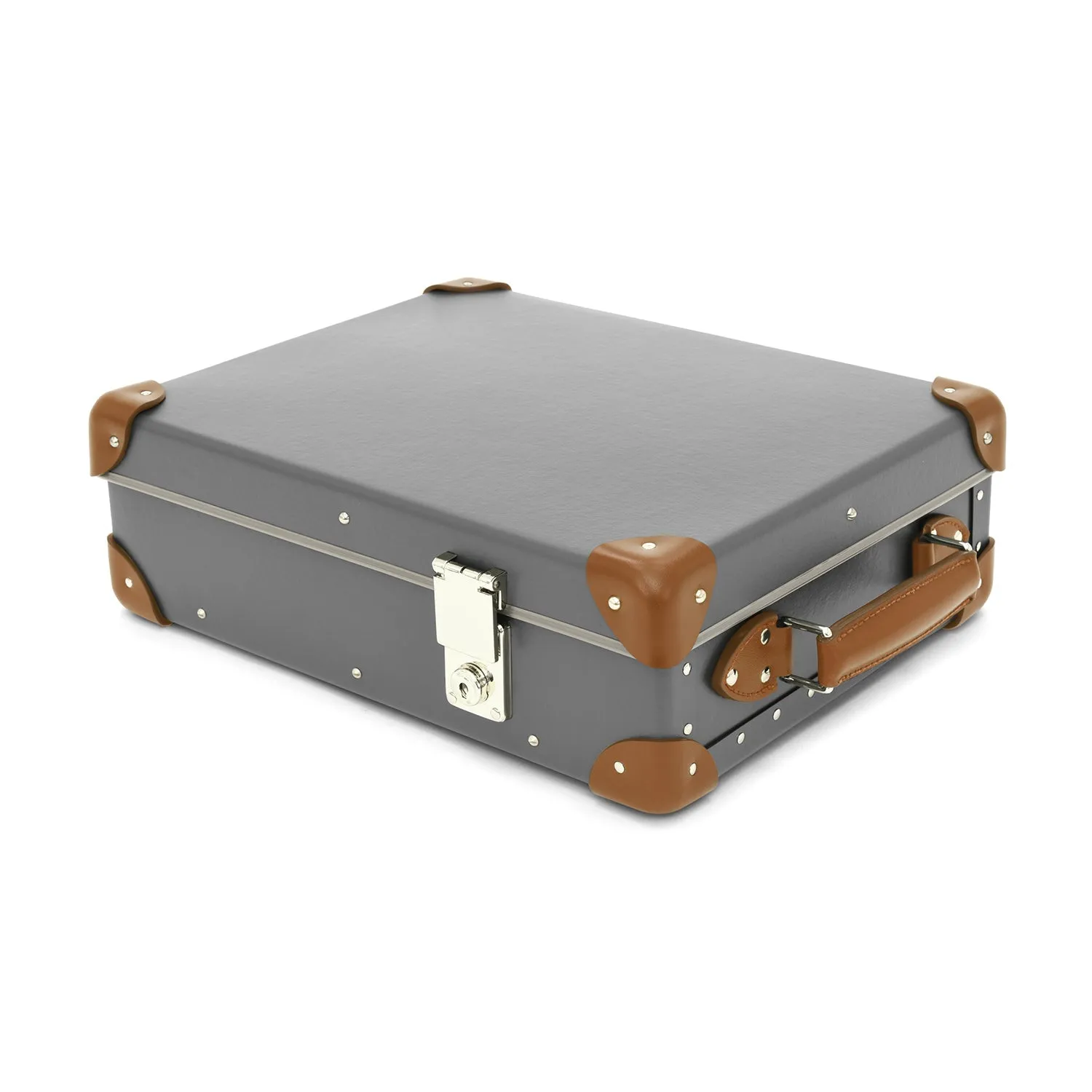 Centenary · 12-Slot Watch Case | Grey/Caramel