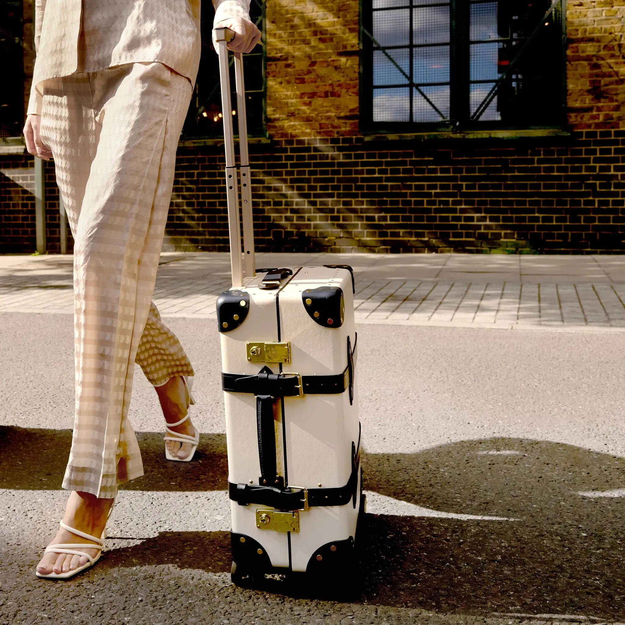 Centenary · Carry-On - 4 Wheels | Ivory/Navy/Brass