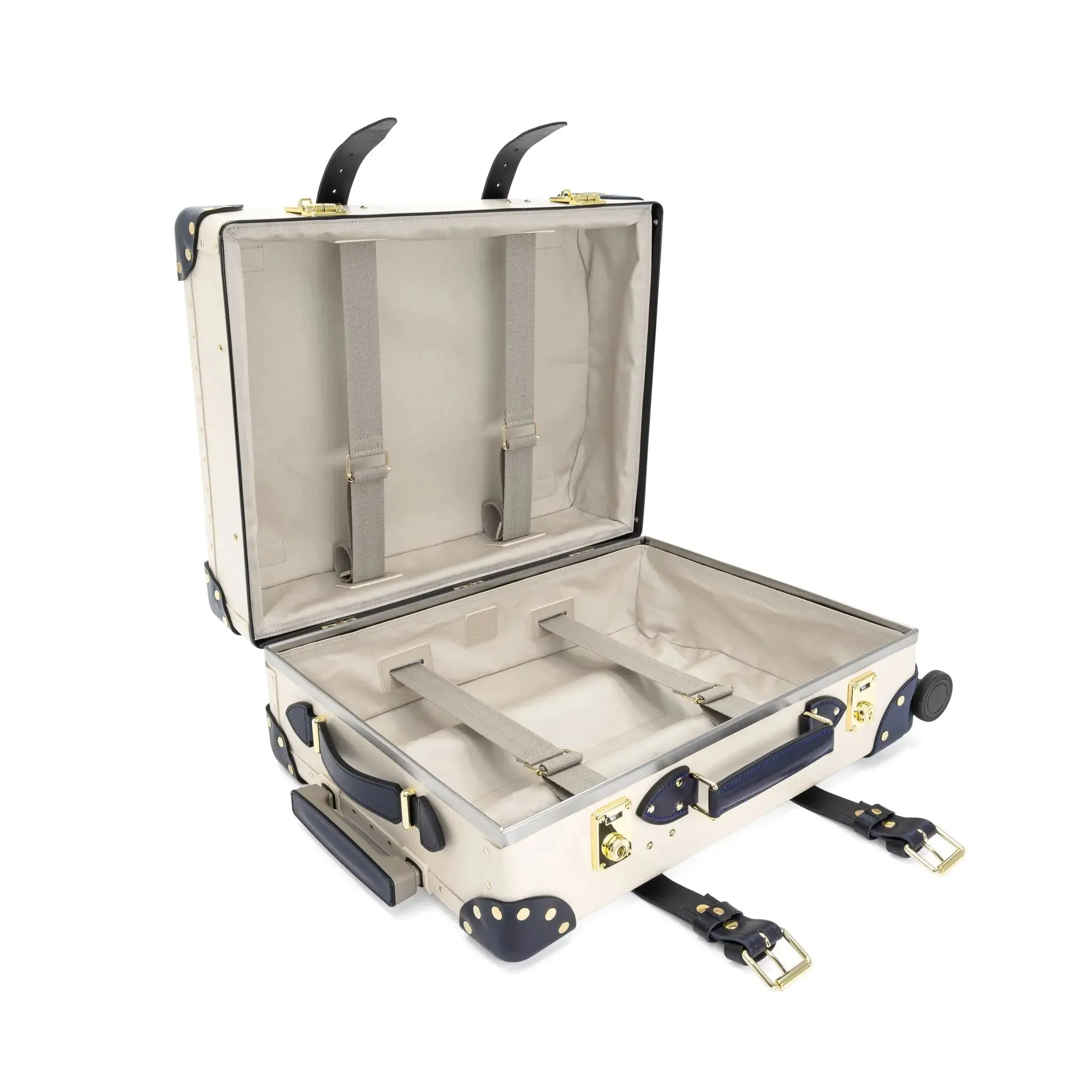 Centenary · Carry-On - 4 Wheels | Ivory/Navy/Brass