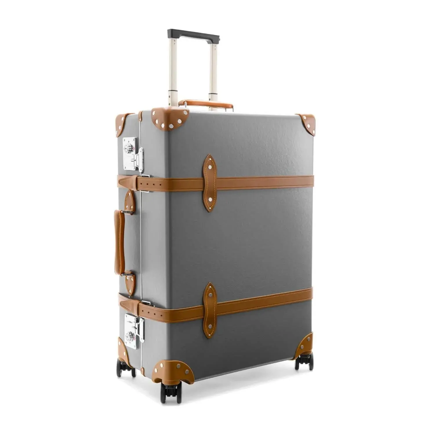 Centenary · Large Check-In - 4 Wheels | Grey/Caramel