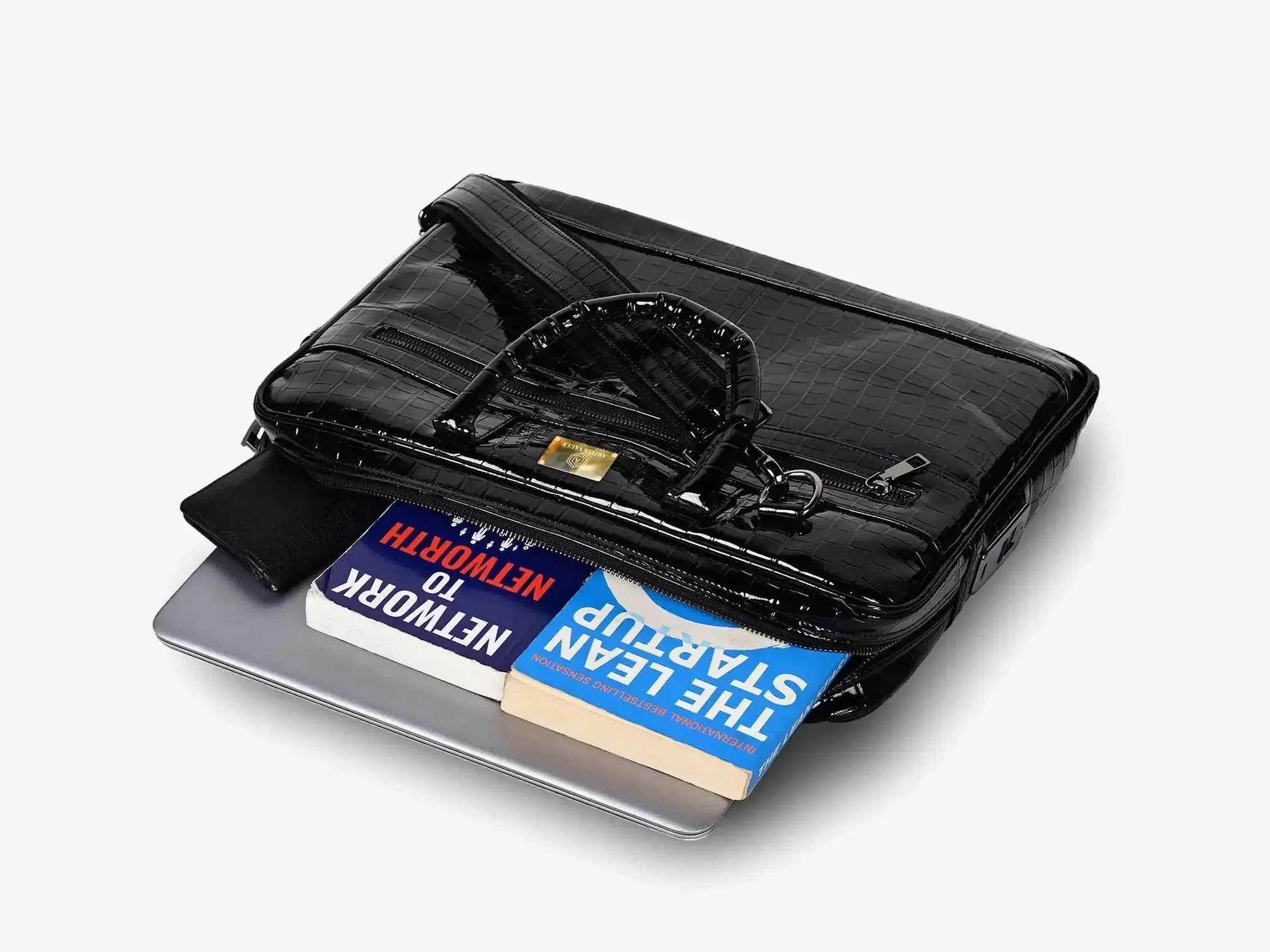 Croc-Textured Fingerlock Bag