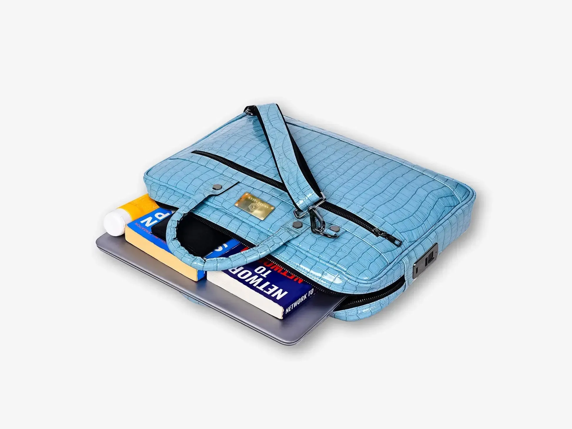 Croc-Textured Fingerlock Bag
