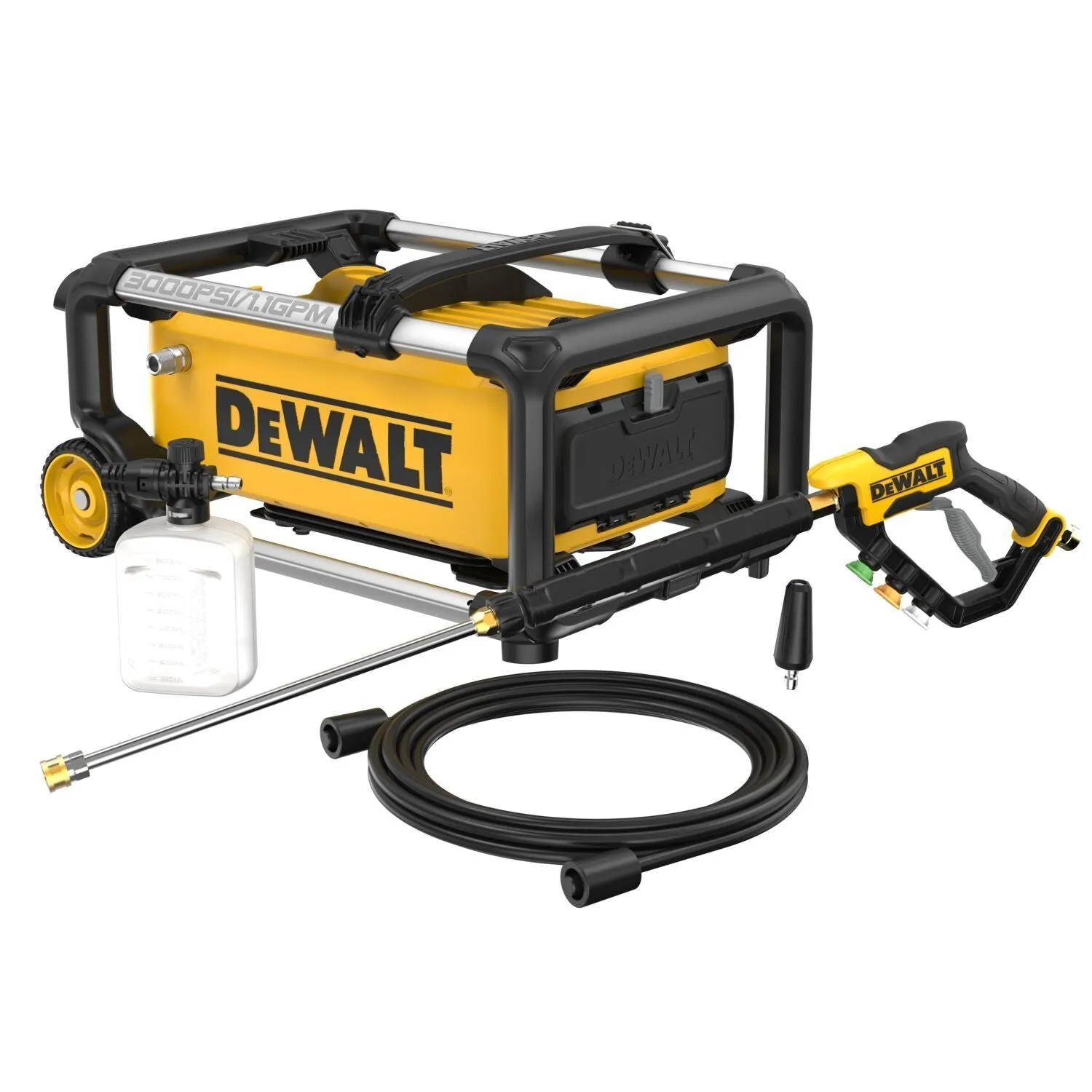 DEWALT DWPW3000-3000 Max PSI* 1.1 GPM 15 AMP Brushless Jobsite Electric Cold Water Pressure Washer