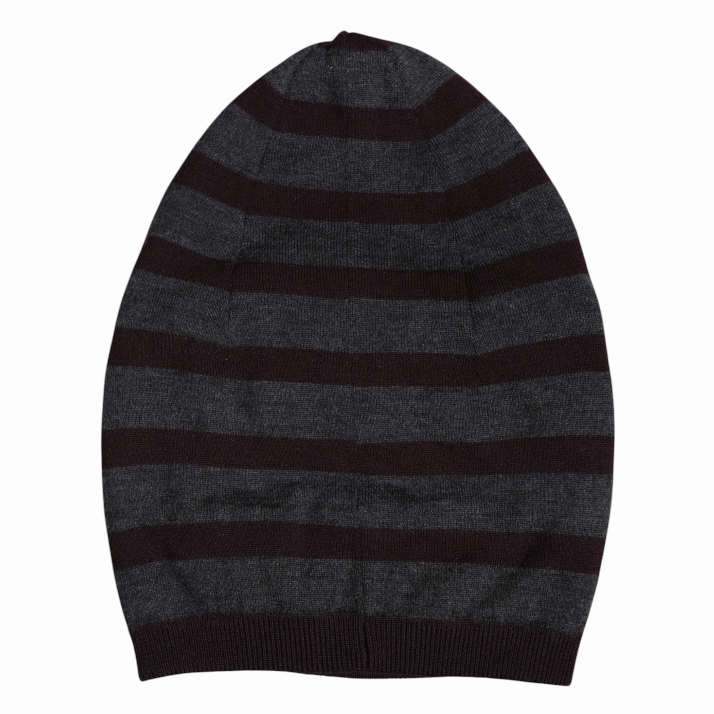 Dolce & Gabbana Striped Wool Knitted Winter Beanie Men's Hat