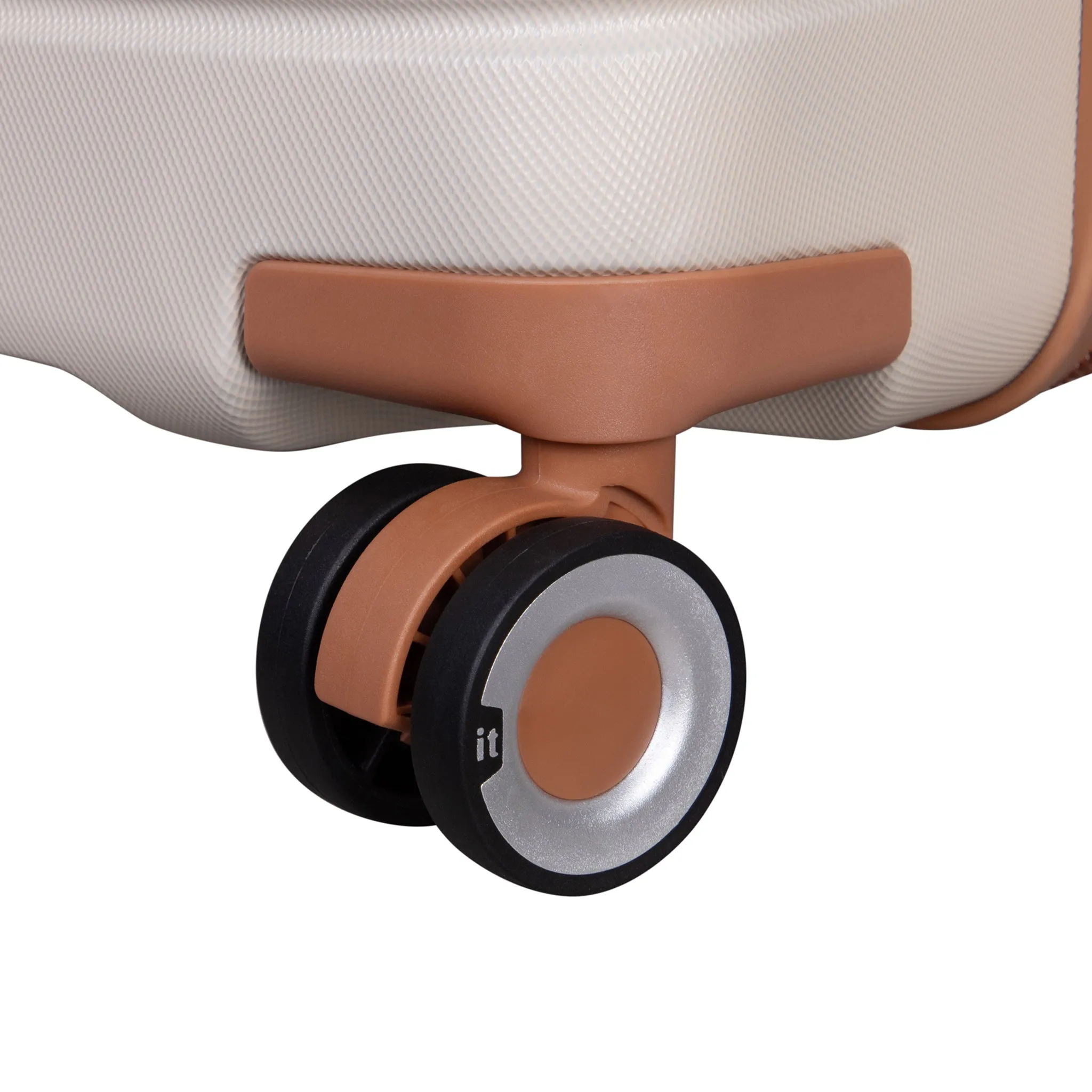 Encompass 27" Hardside Checked 8 Wheel Expandable Spinner (Cream)