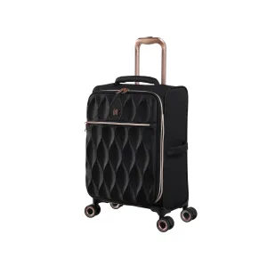 Enliven 22" Softside Carry-On 8 Wheel Semi Expandable Spinner (Black)