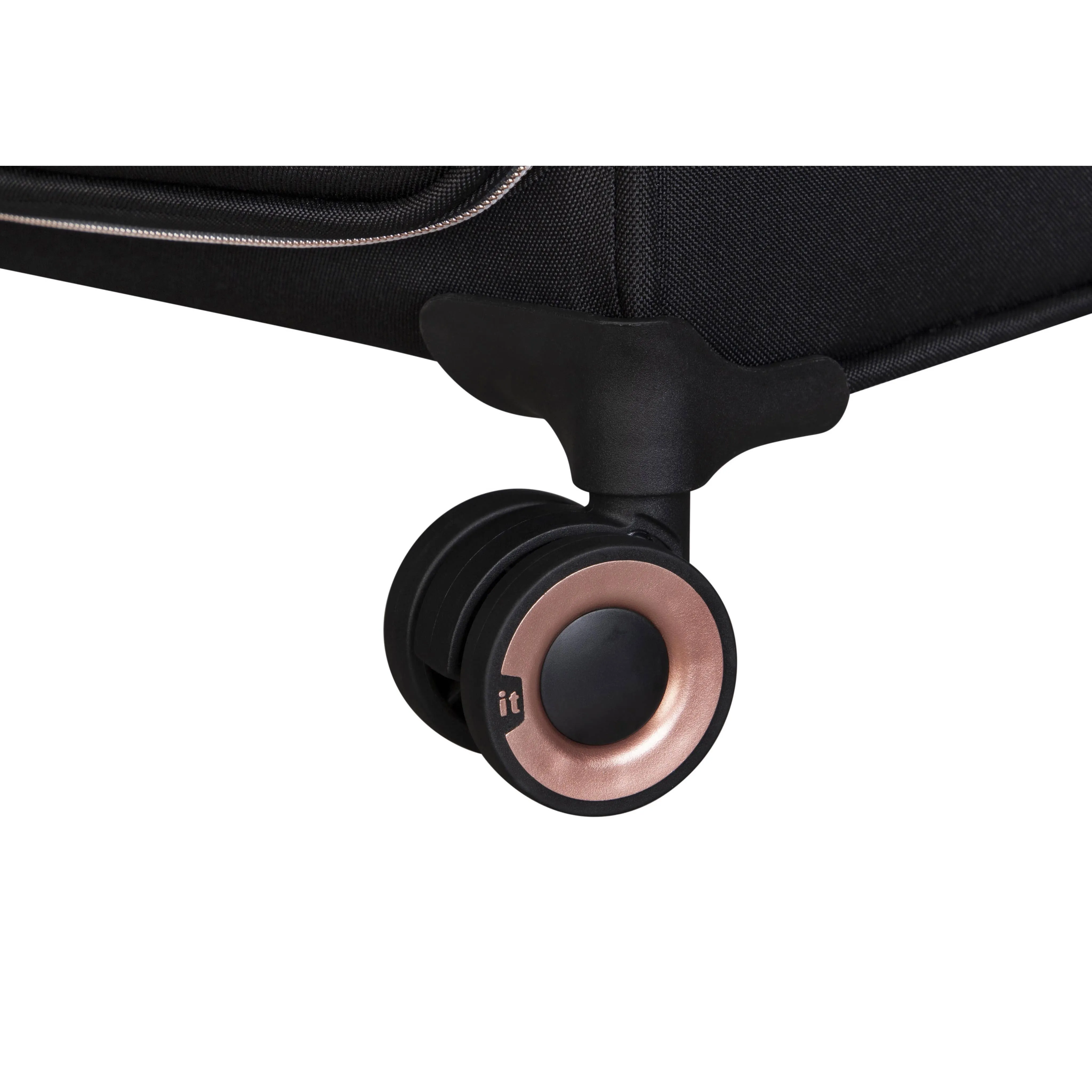 Enliven 28" Softside Checked 8 Wheel Expandable Spinner (Black)