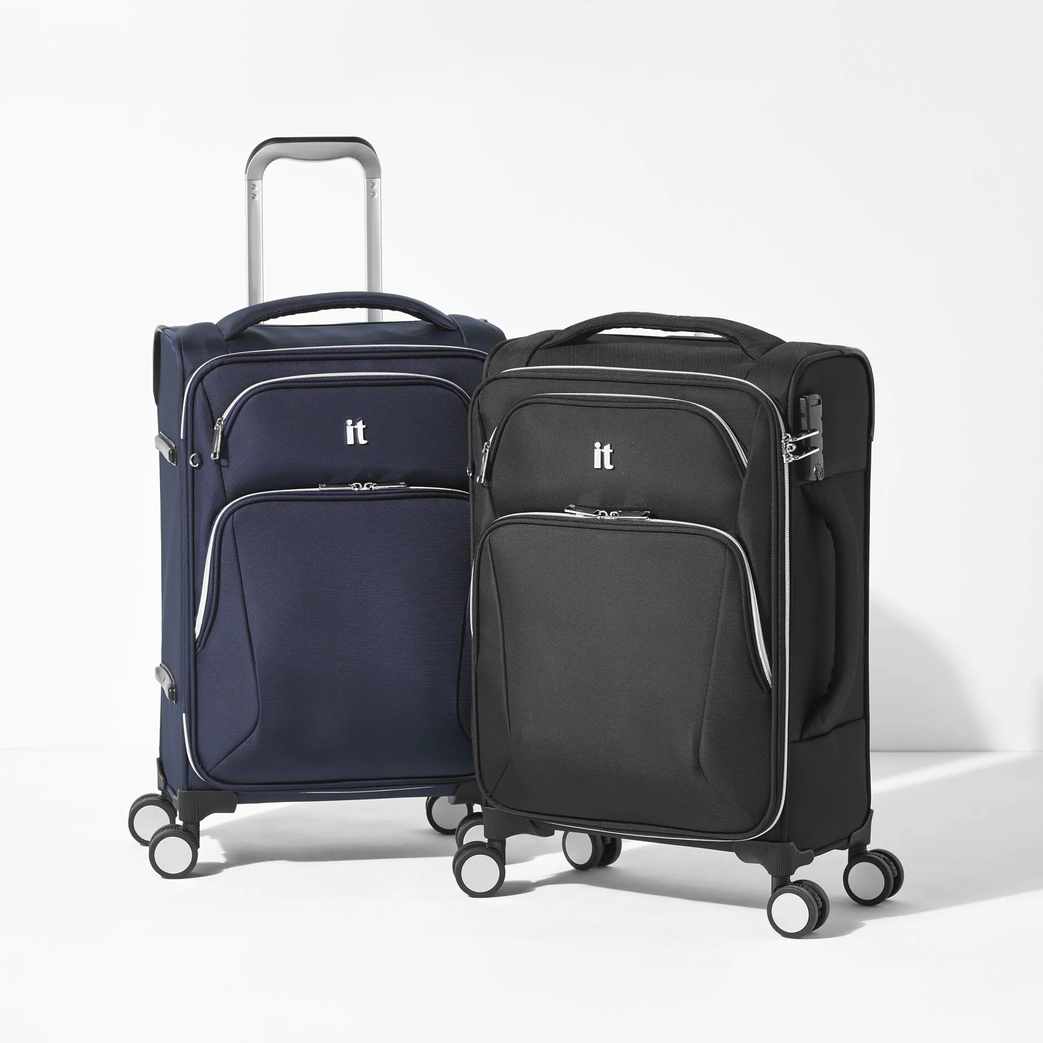 Expectant 22" Softside Carry-On 8 Wheel Spinner (Black)