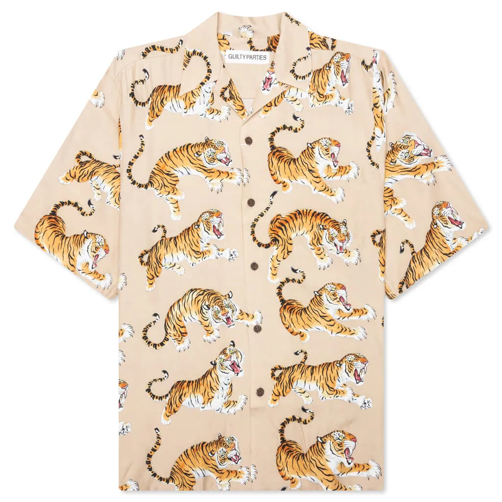 Hawaiian S/S Shirt Type-6 - Beige
