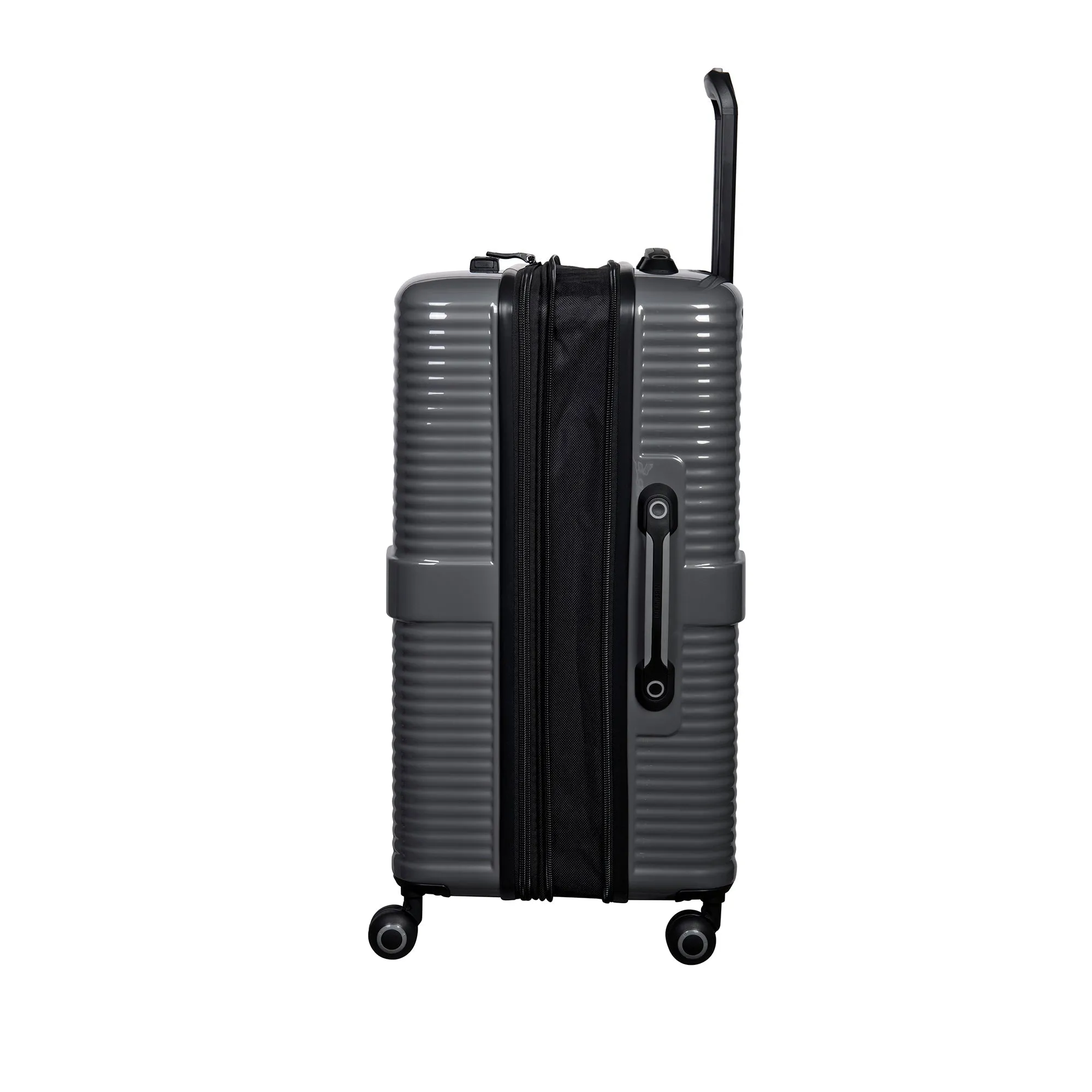Helixian 27" Hardside Checked 8 Wheel Expandable Spinner (Charcoal)