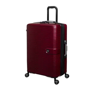 Helixian 27" Hardside Checked 8 Wheel Expandable Spinner (Wine Red)