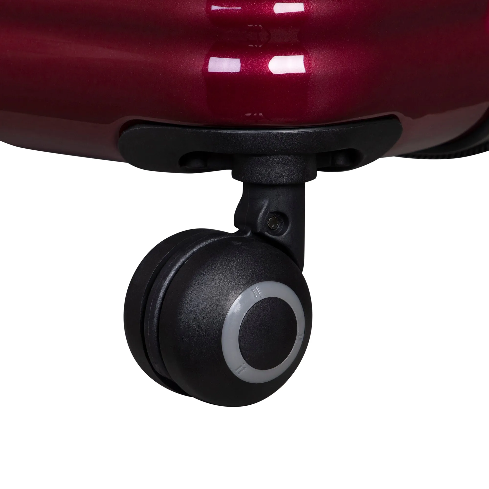 Helixian 27" Hardside Checked 8 Wheel Expandable Spinner (Wine Red)