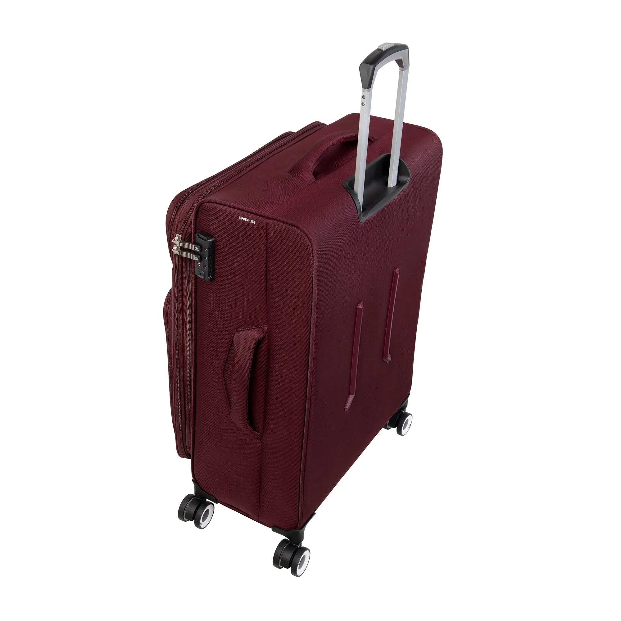 Intrepid 27" Softside Checked 8 Wheel Expandable Spinner (Dark Red)