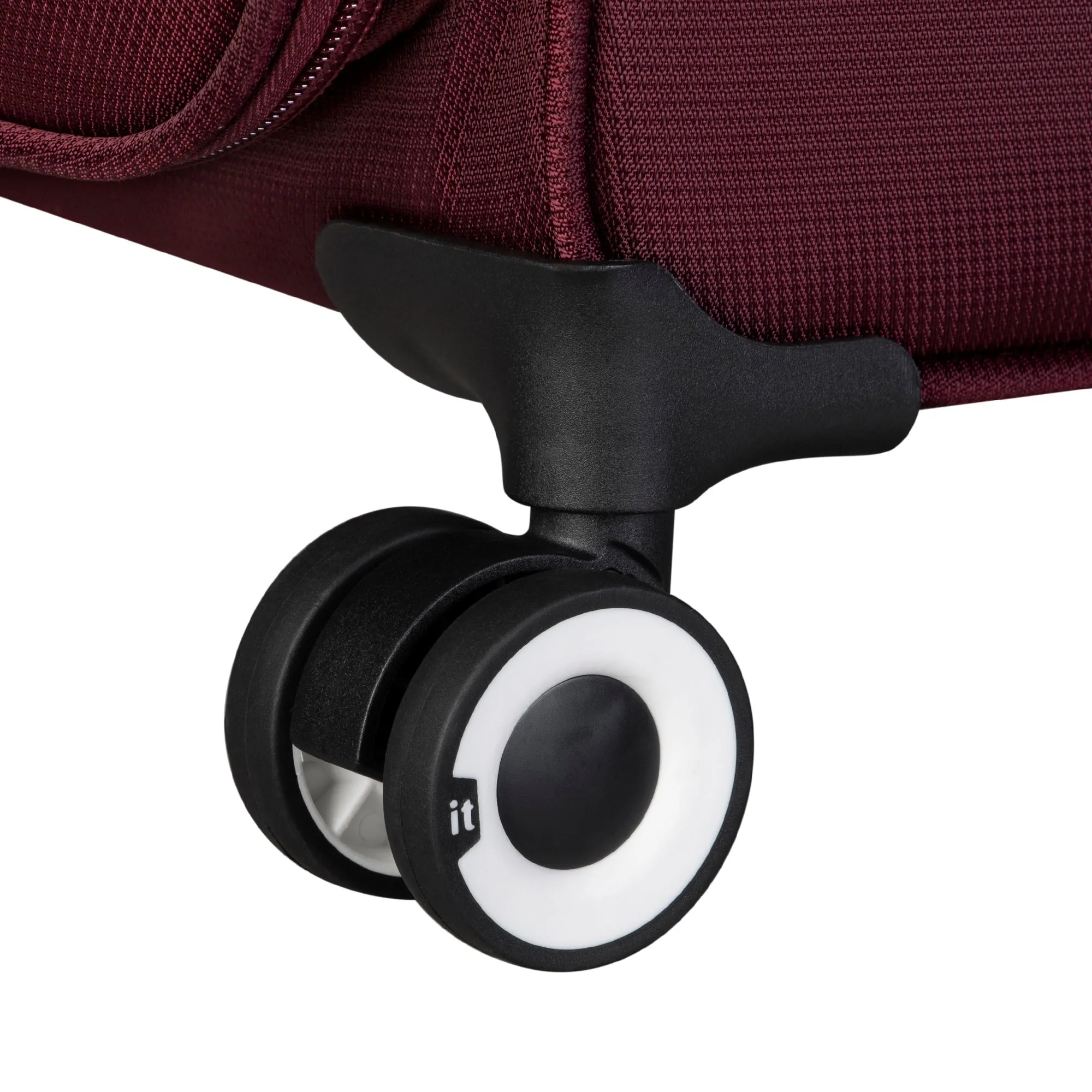 Intrepid 27" Softside Checked 8 Wheel Expandable Spinner (Dark Red)
