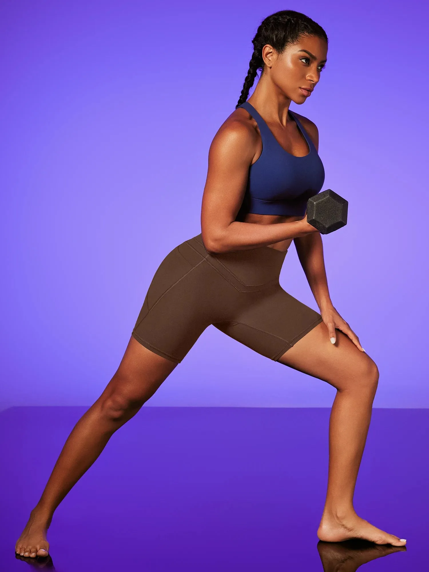 IUGA PowerTight No Front Seam Sandwich Shorts