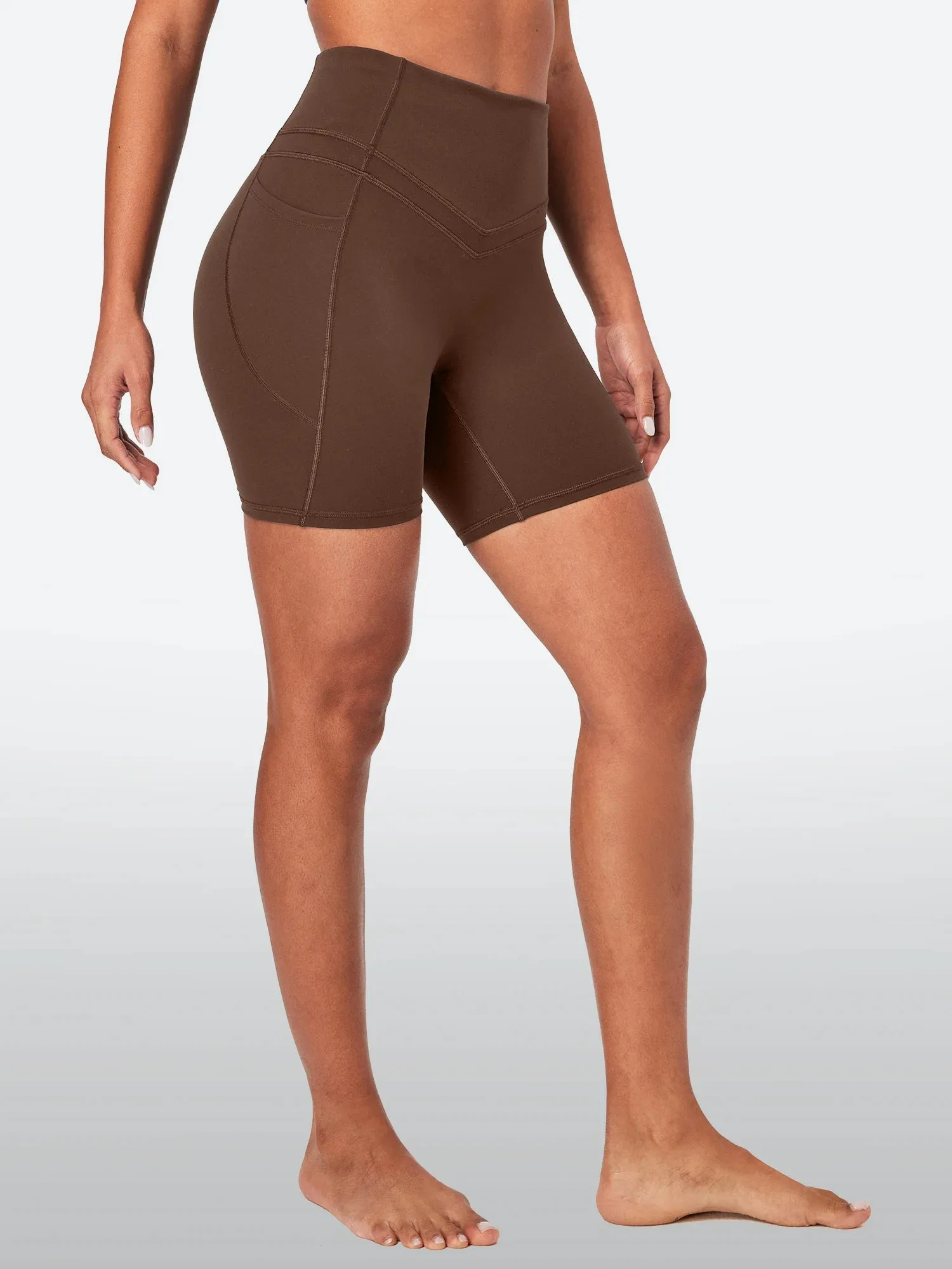 IUGA PowerTight No Front Seam Sandwich Shorts