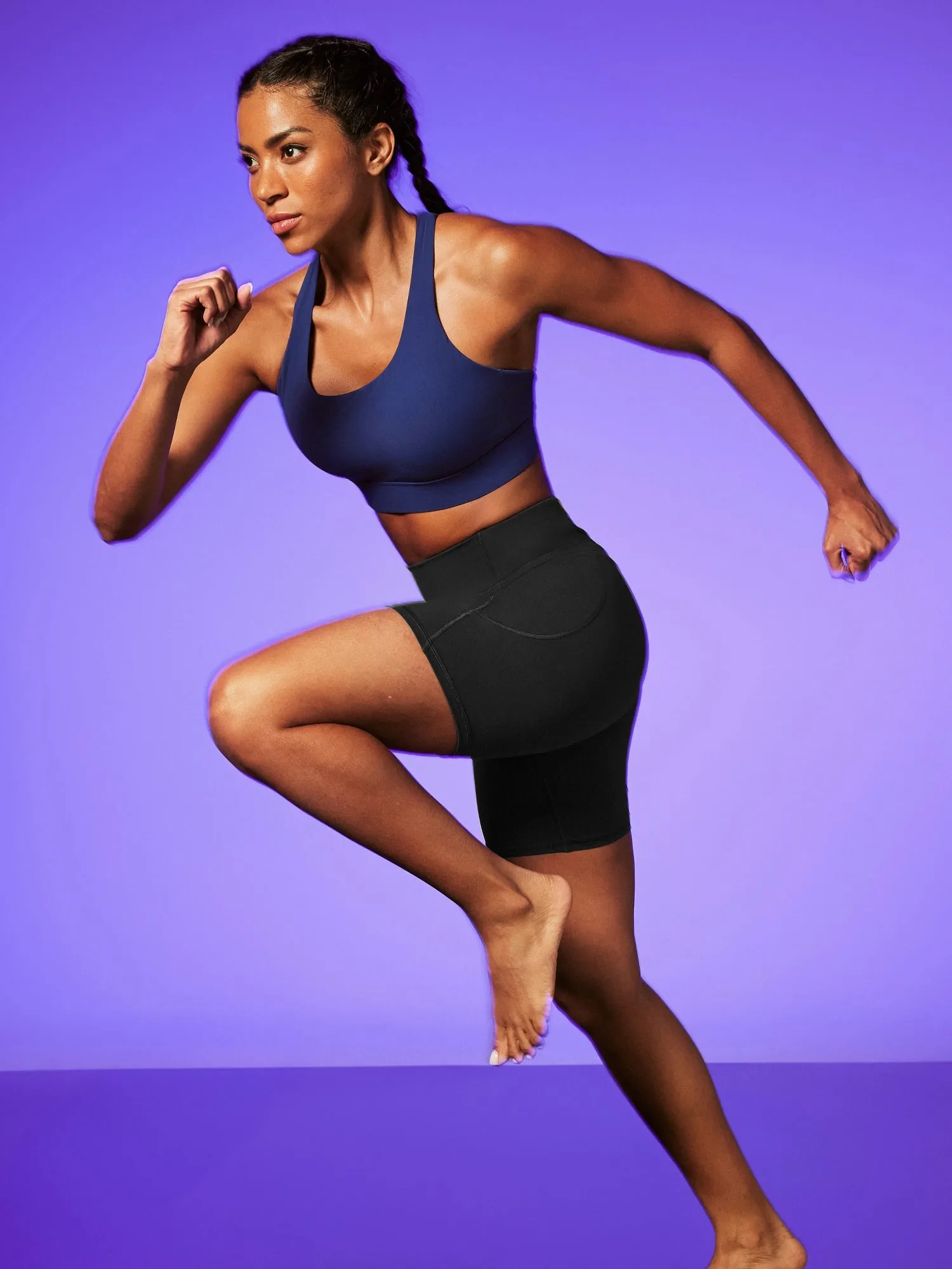 IUGA PowerTight No Front Seam Sandwich Shorts