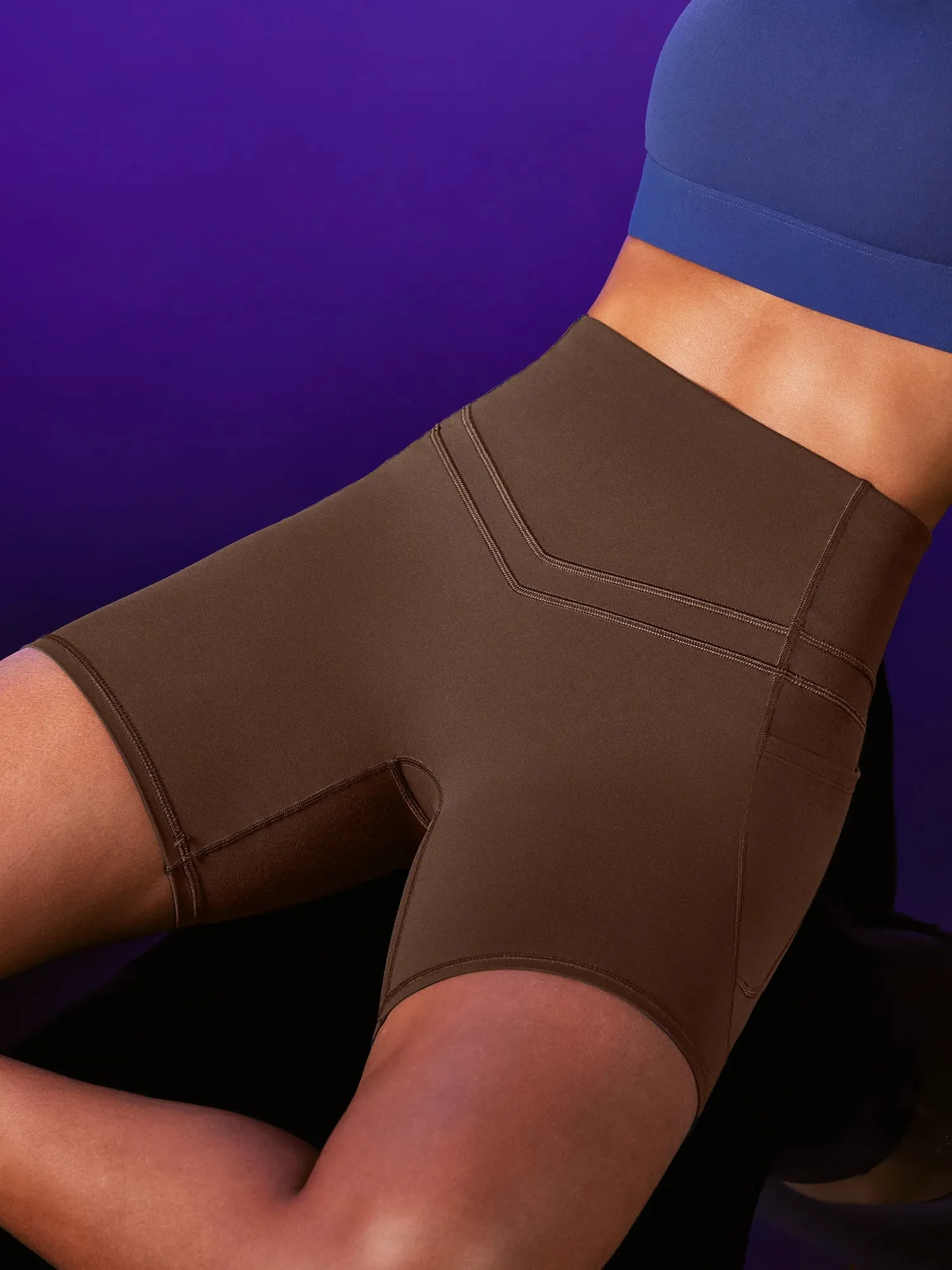IUGA PowerTight No Front Seam Sandwich Shorts