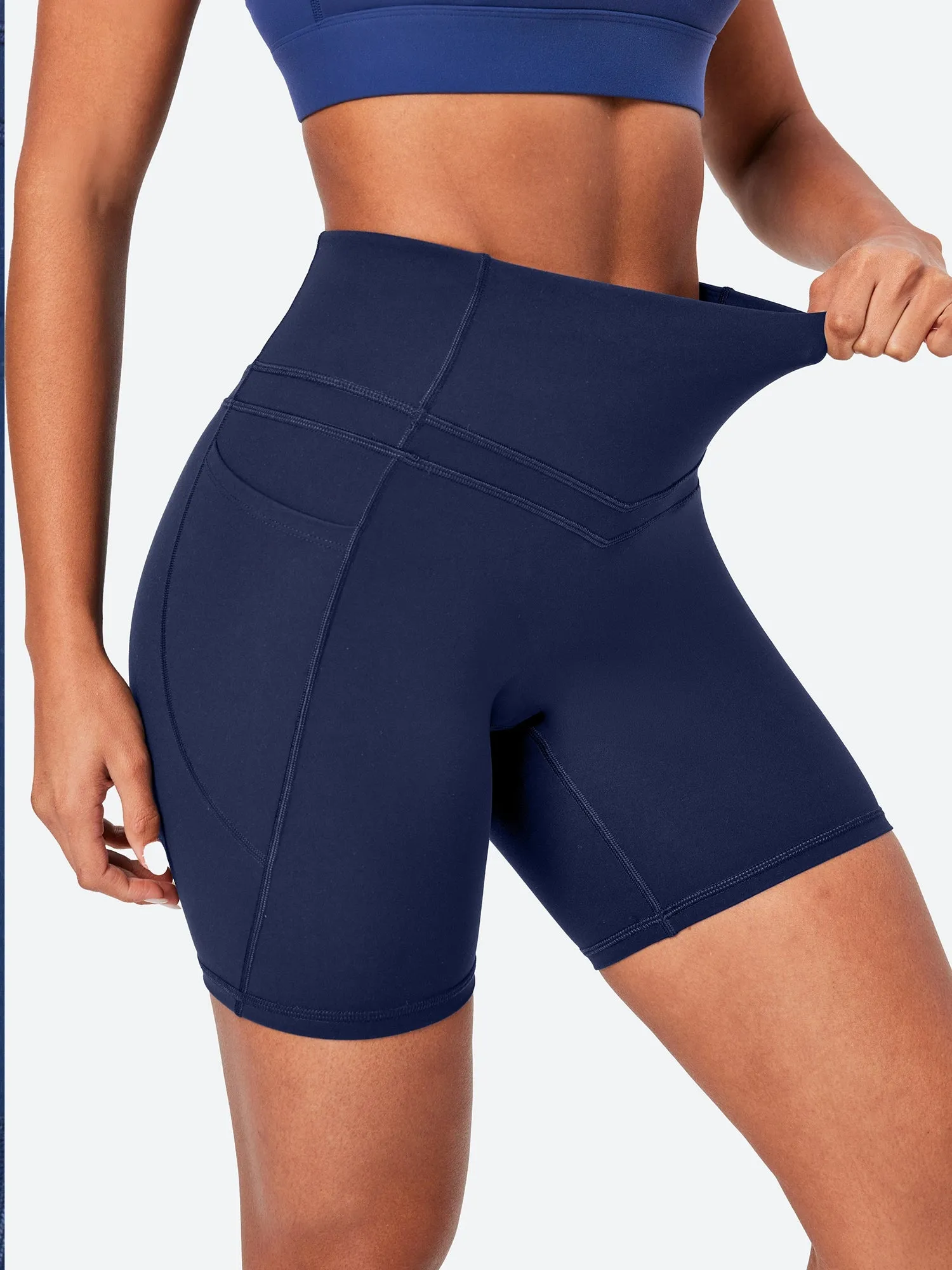 IUGA PowerTight No Front Seam Sandwich Shorts