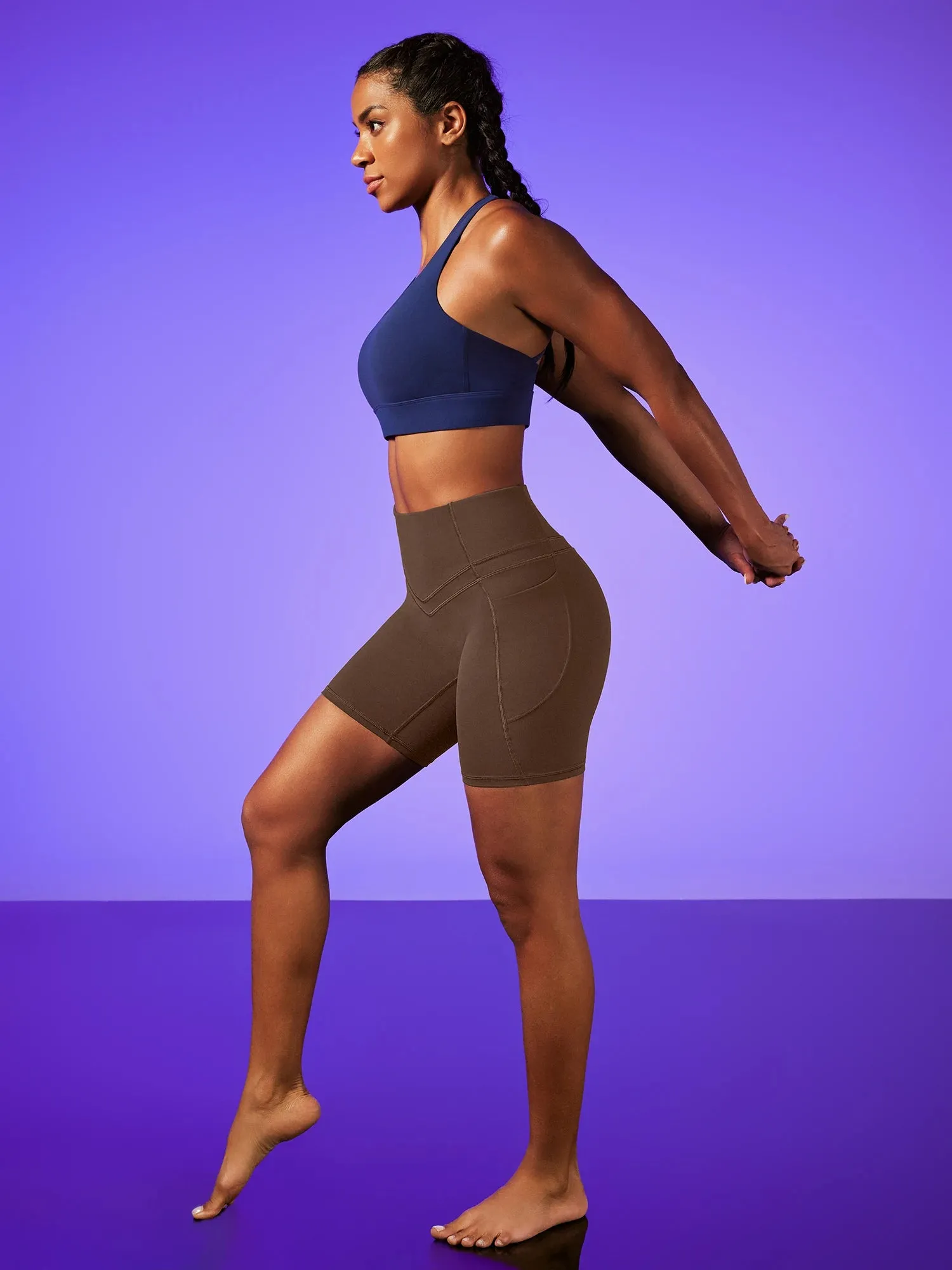 IUGA PowerTight No Front Seam Sandwich Shorts