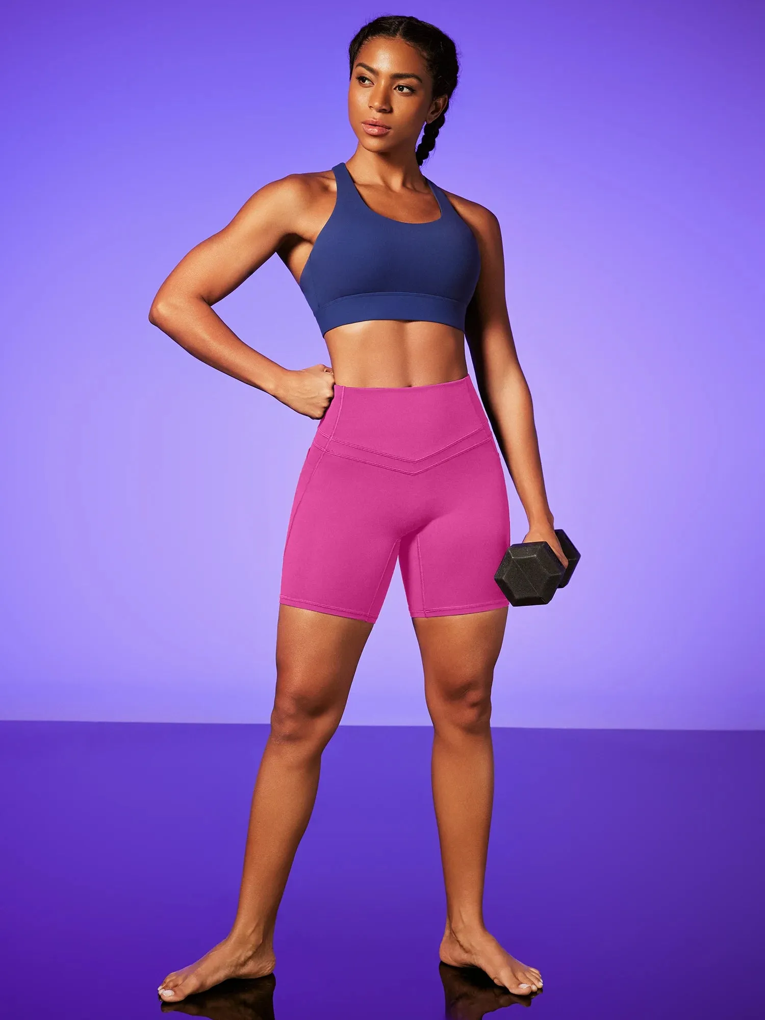 IUGA PowerTight No Front Seam Sandwich Shorts