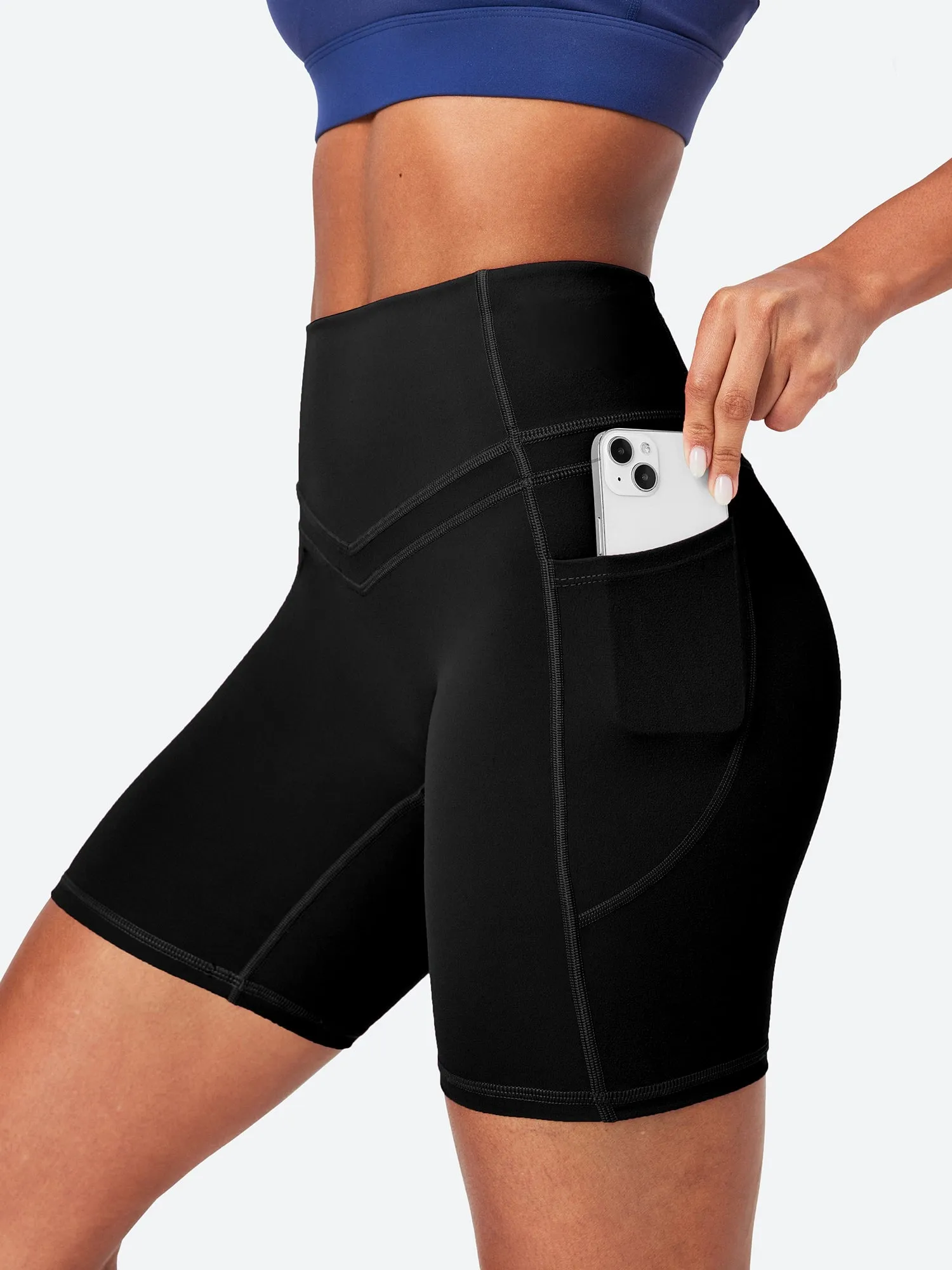 IUGA PowerTight No Front Seam Sandwich Shorts