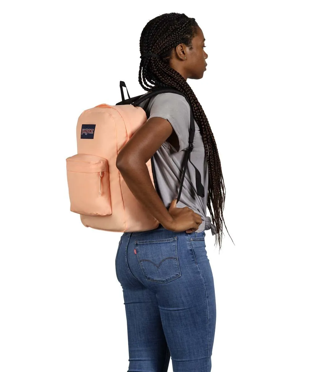 JanSport SuperBreak Plus Backpack - Peach Neon