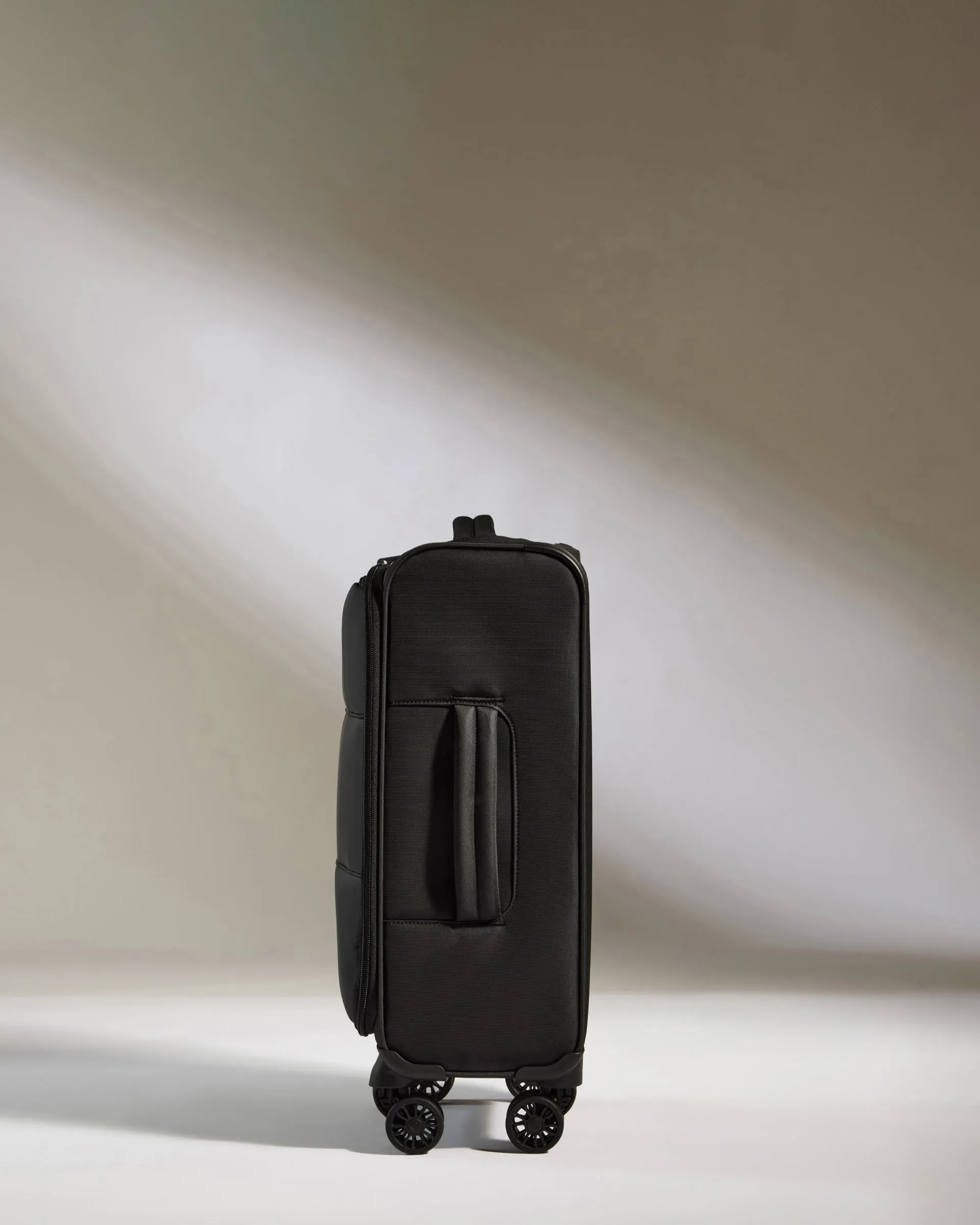 Lightest Carry-on Luggage in Black - Soft Stripe