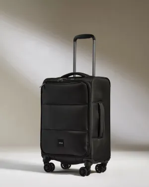 Lightest Carry-on Luggage in Black - Soft Stripe