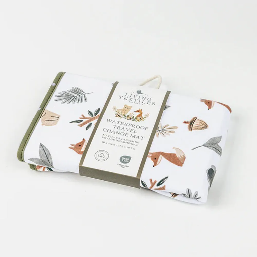Living Textiles Waterproof Travel Change Mat Forest Retreat