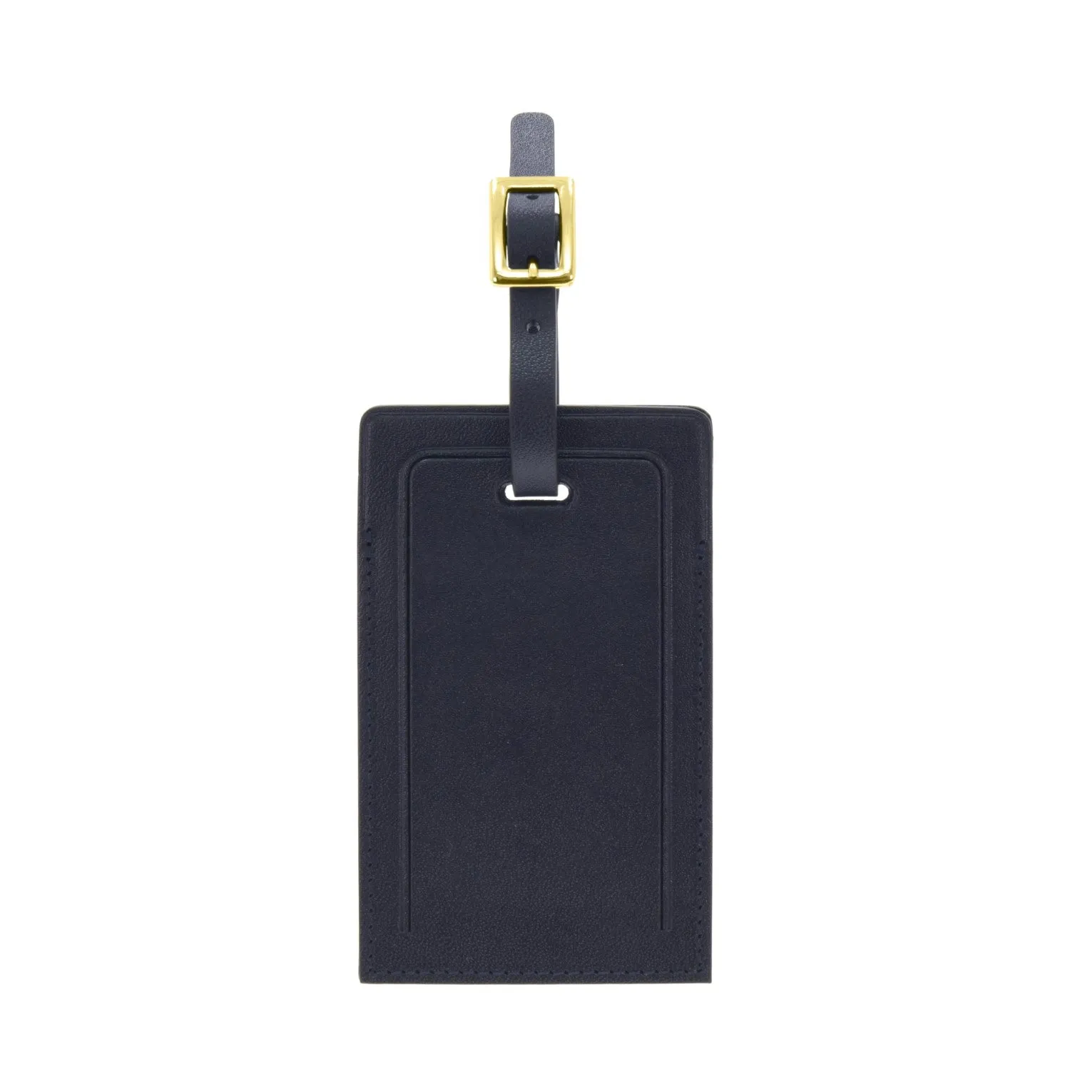 Luggage Tag | Navy/Brass