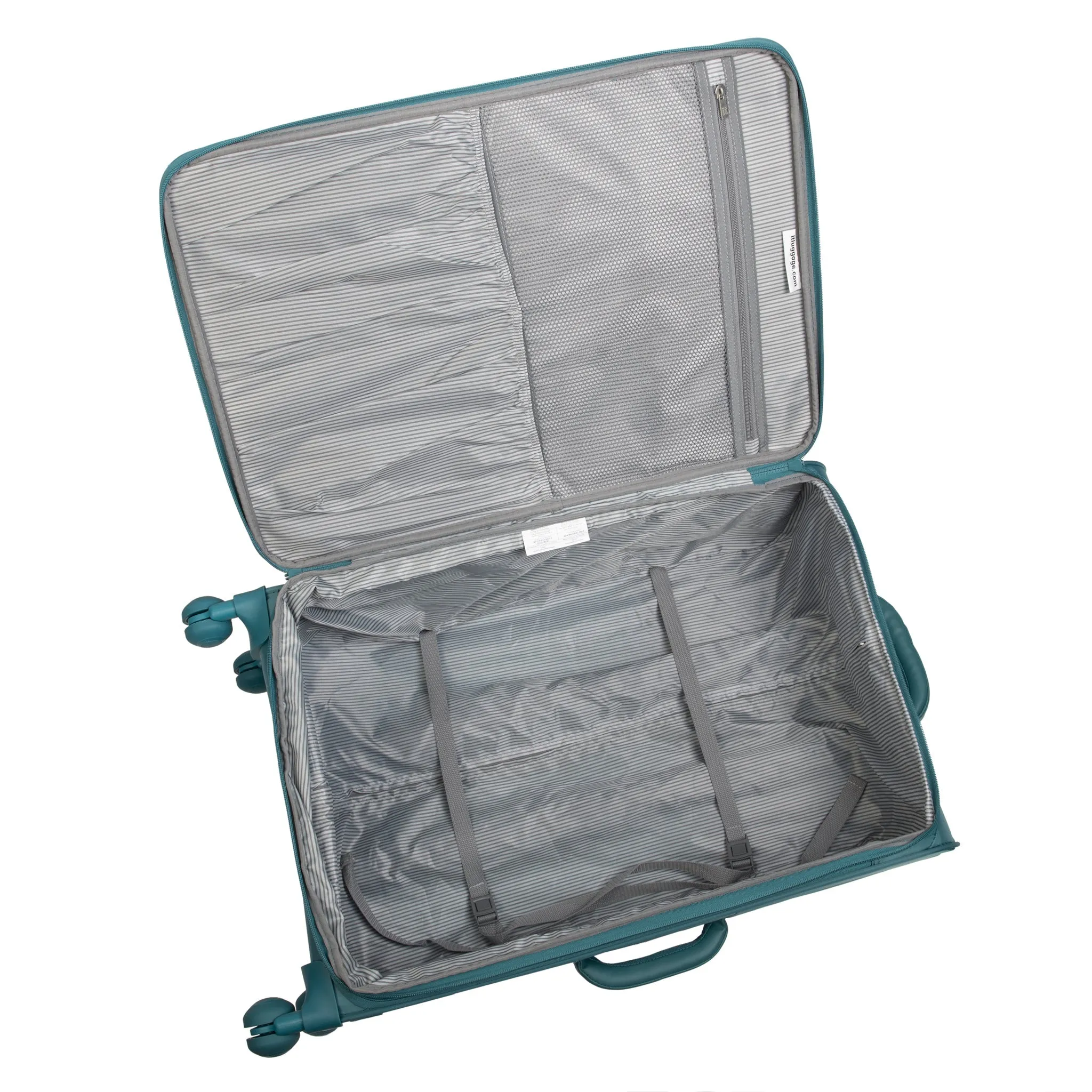 Lustrous 22" Softside Carry-On 8 Wheel Spinner (Harbour Blue)