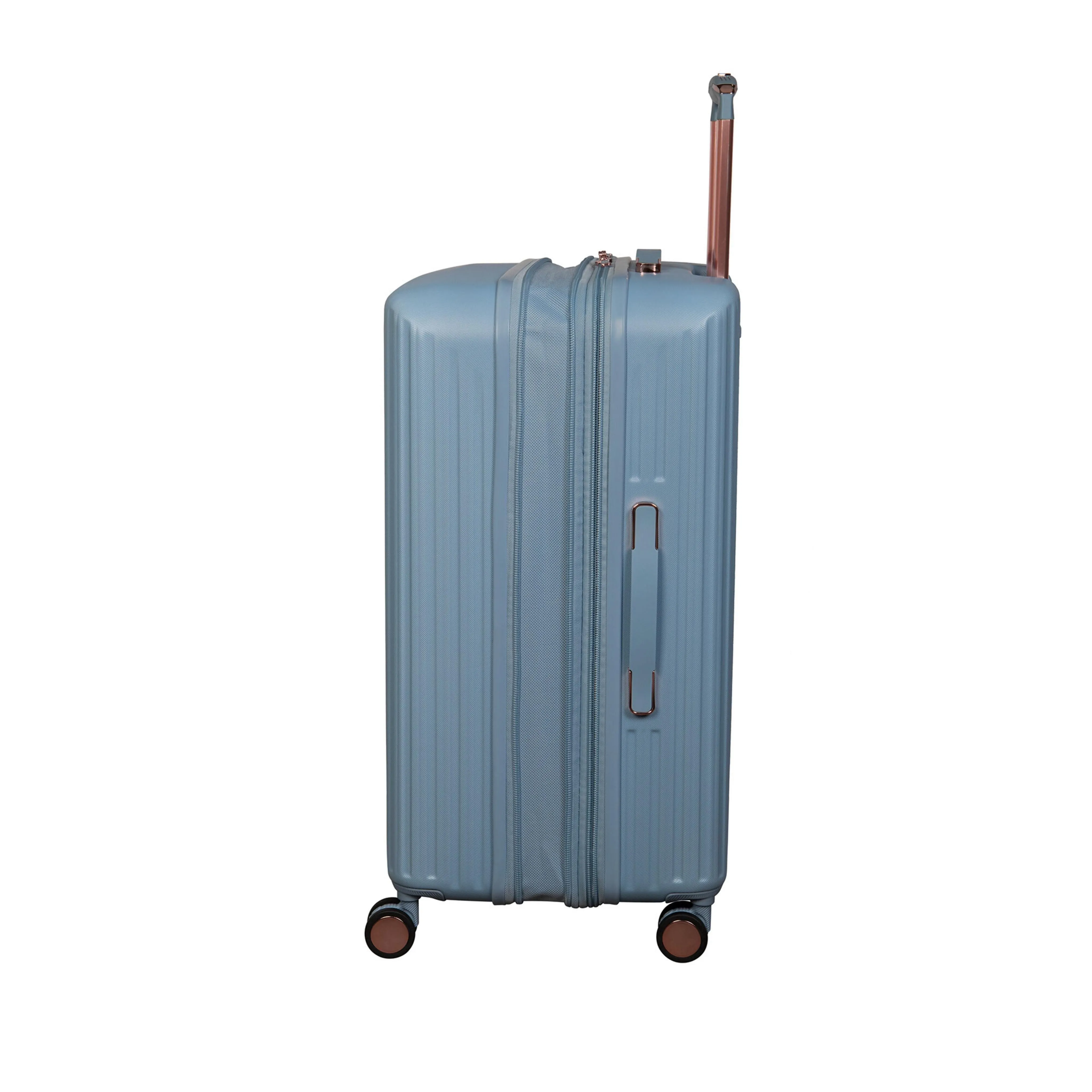 Luxuriant 27" Hardside Checked 8 Wheel Expandable Spinner (Blue Fog)