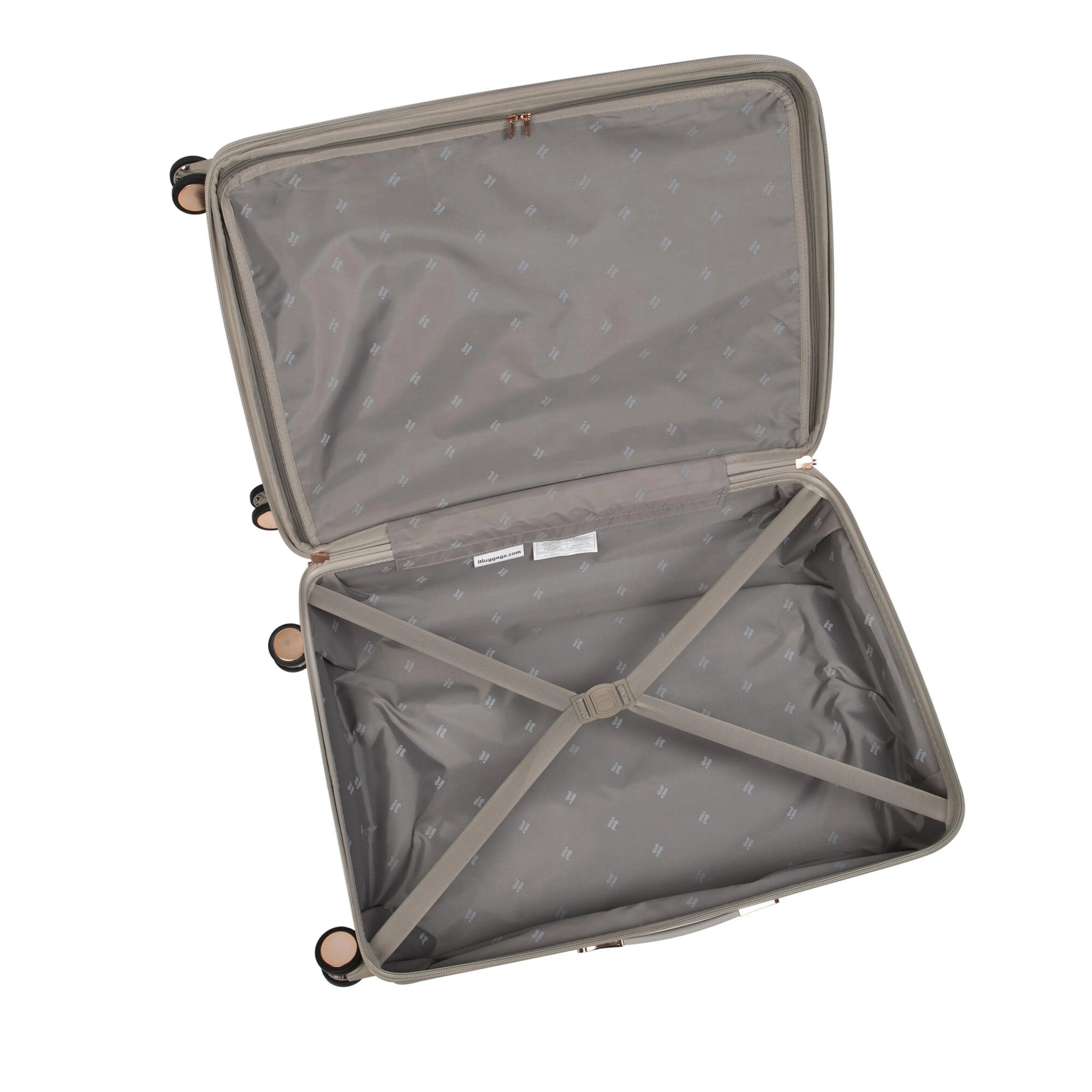 Luxuriant 27" Hardside Checked 8 Wheel Expandable Spinner (Pumice Stone)