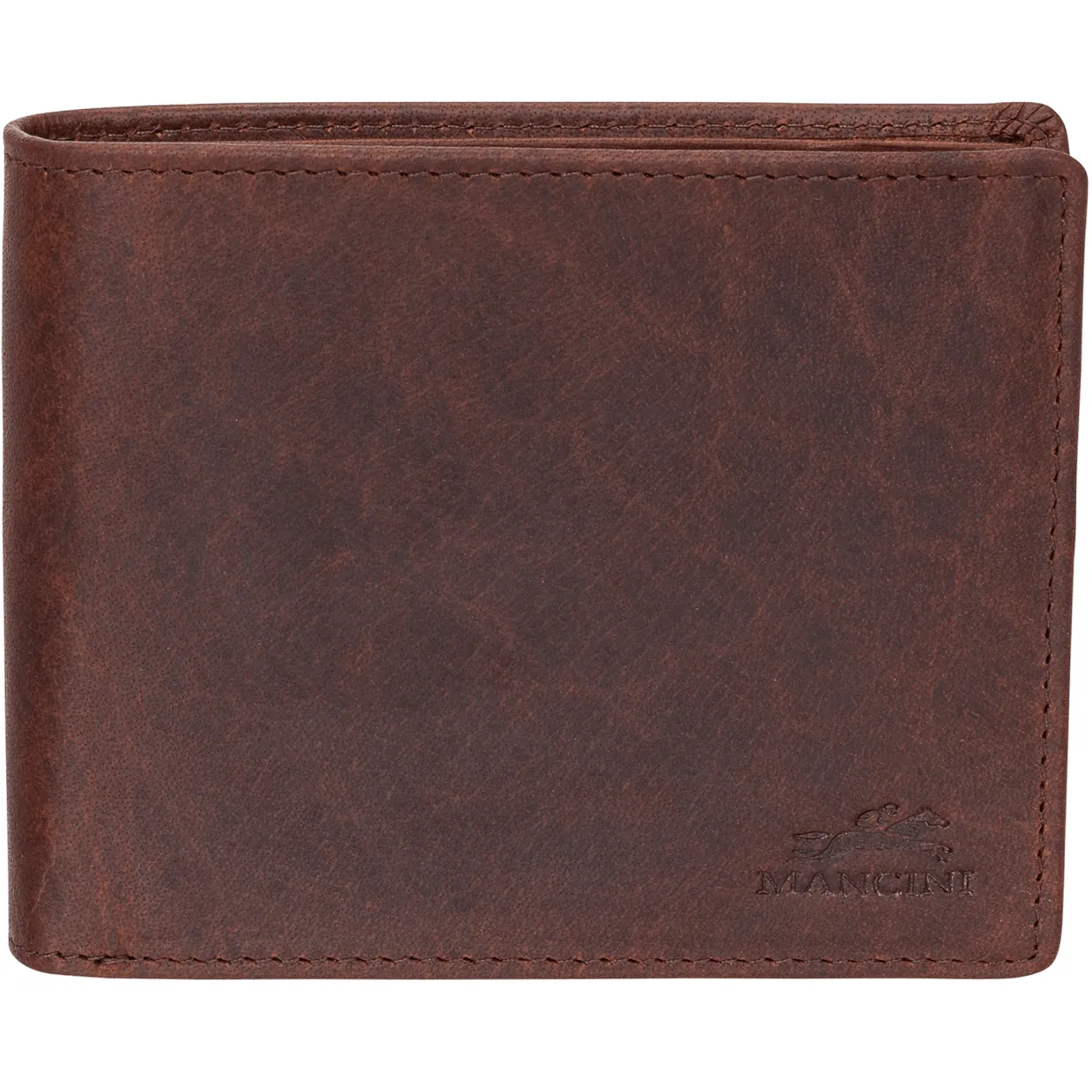 Mancini BUFFALO RFID Secure Wallet with Coin Pocket