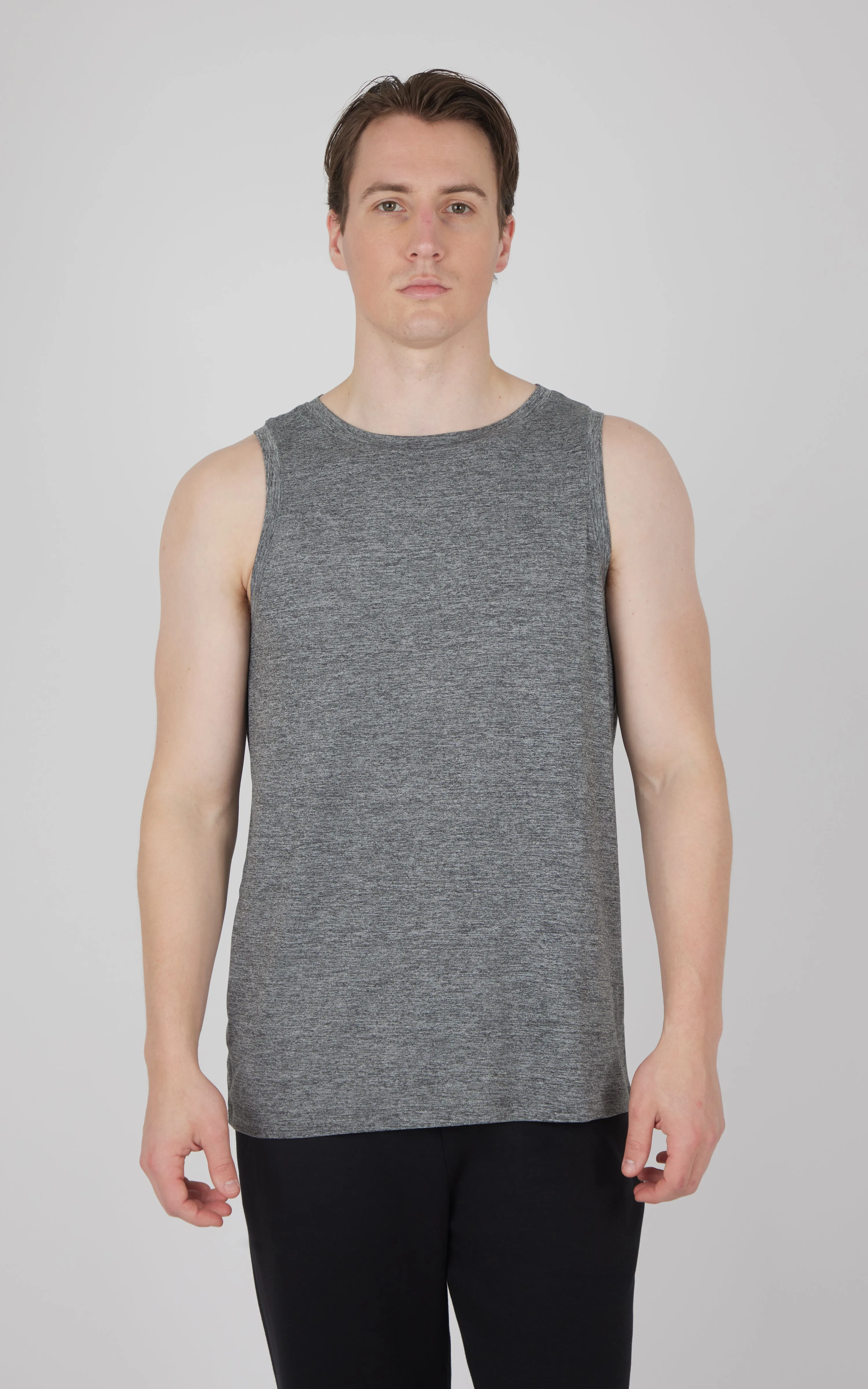 Mens Cationic Two Tone Heather Pace Muscle Tank