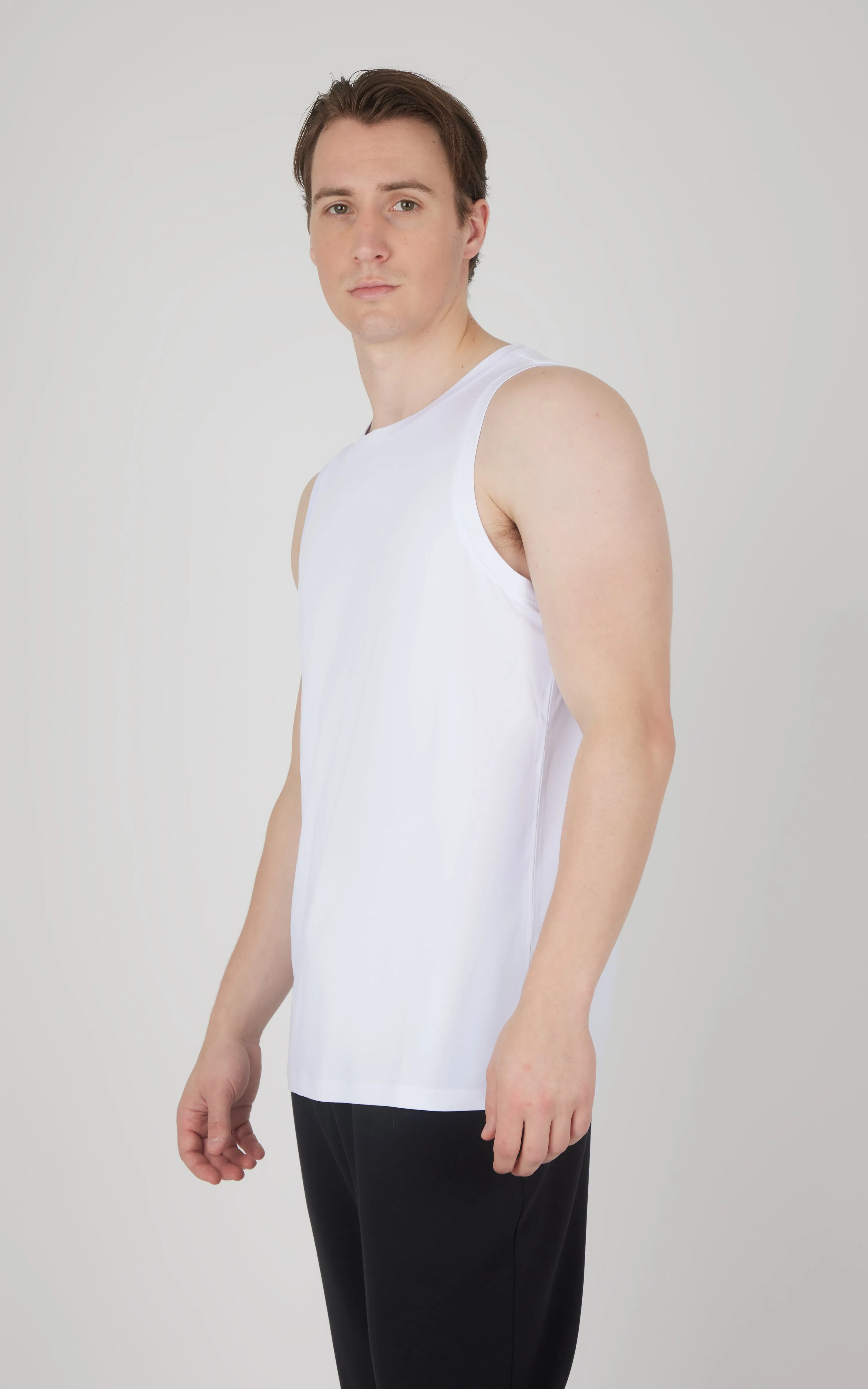 Mens Cationic Two Tone Heather Pace Muscle Tank