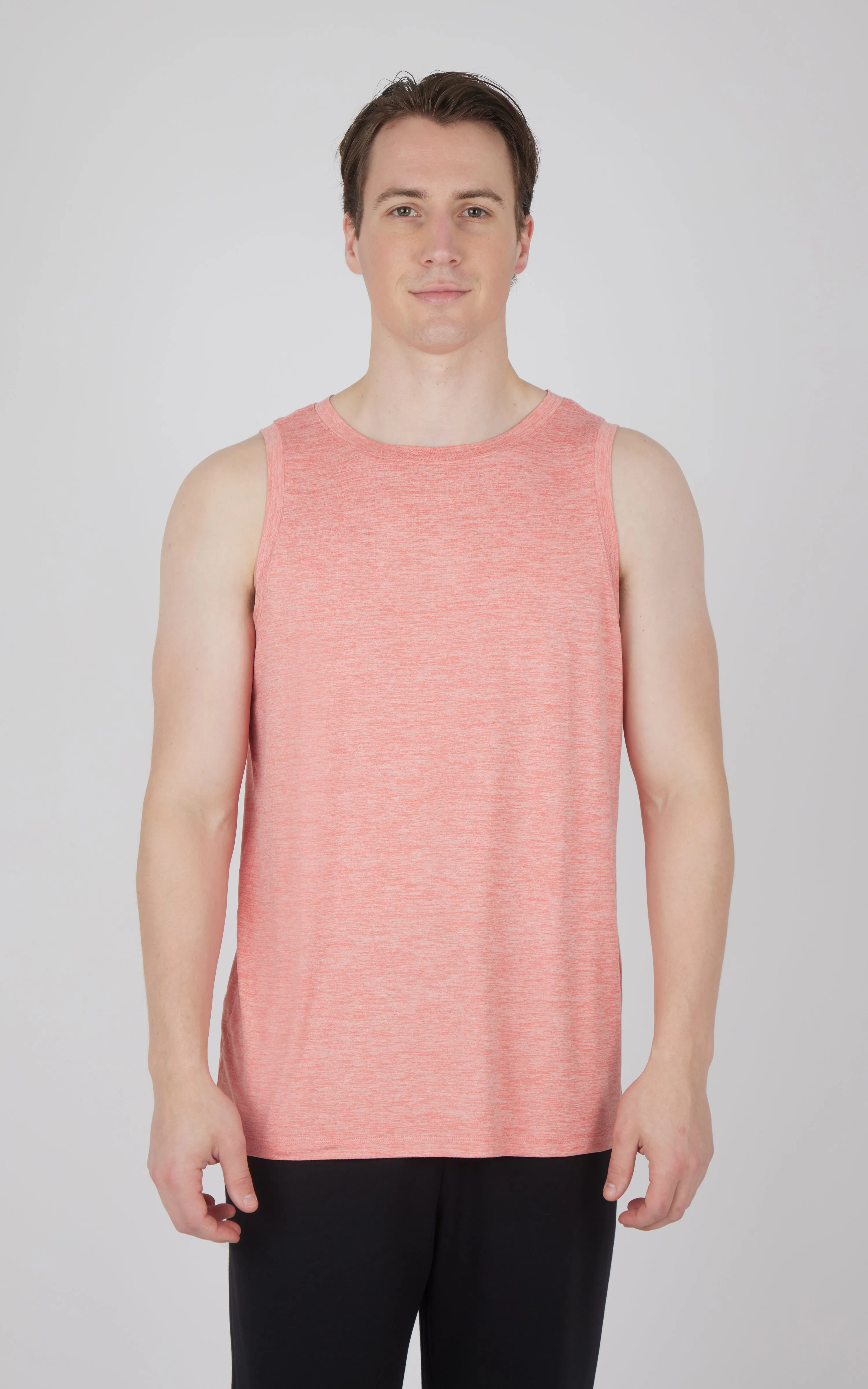 Mens Cationic Two Tone Heather Pace Muscle Tank